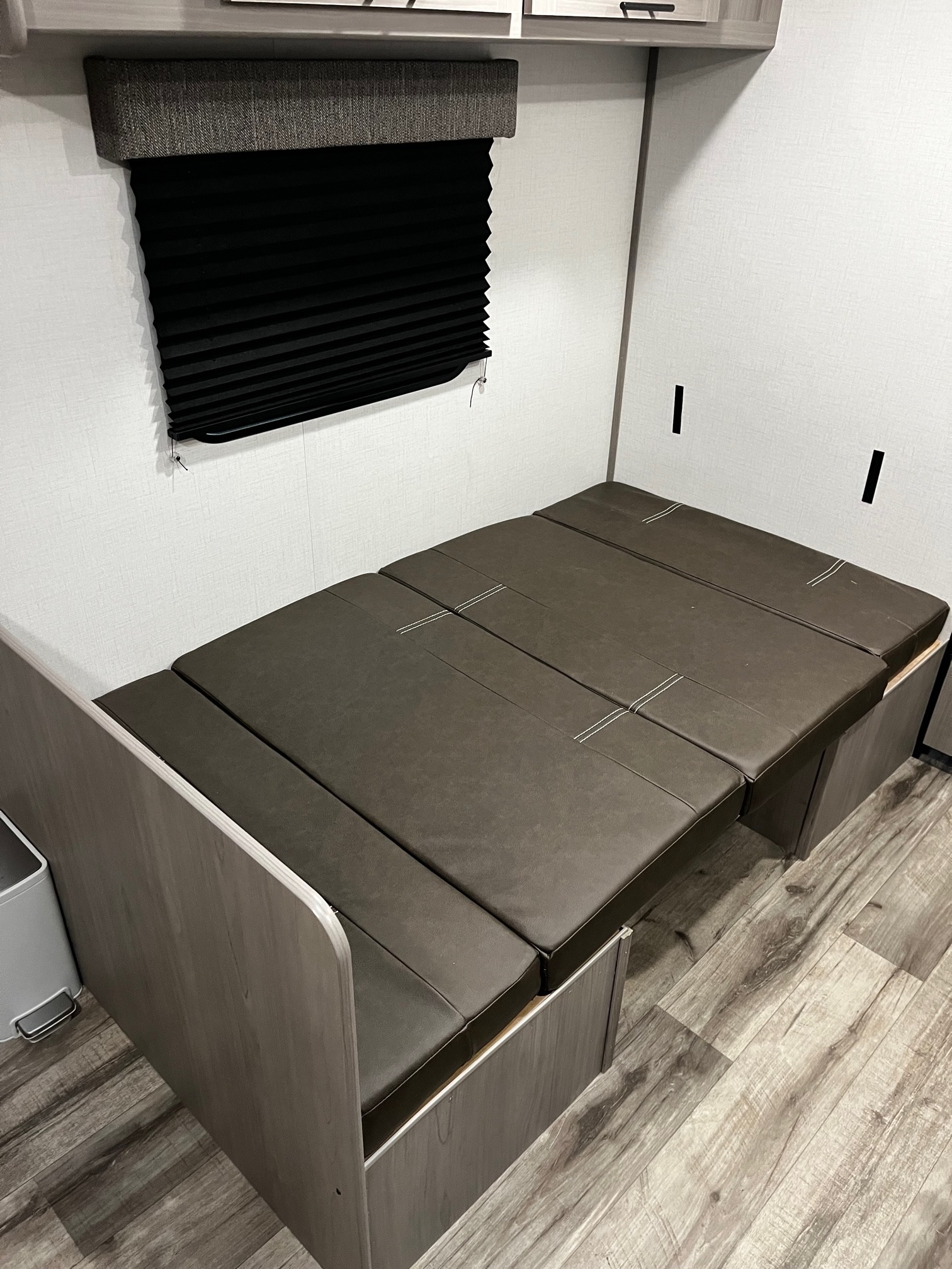 Dining table converted to additional bed. Dutchmen Coleman Lantern LT 2023