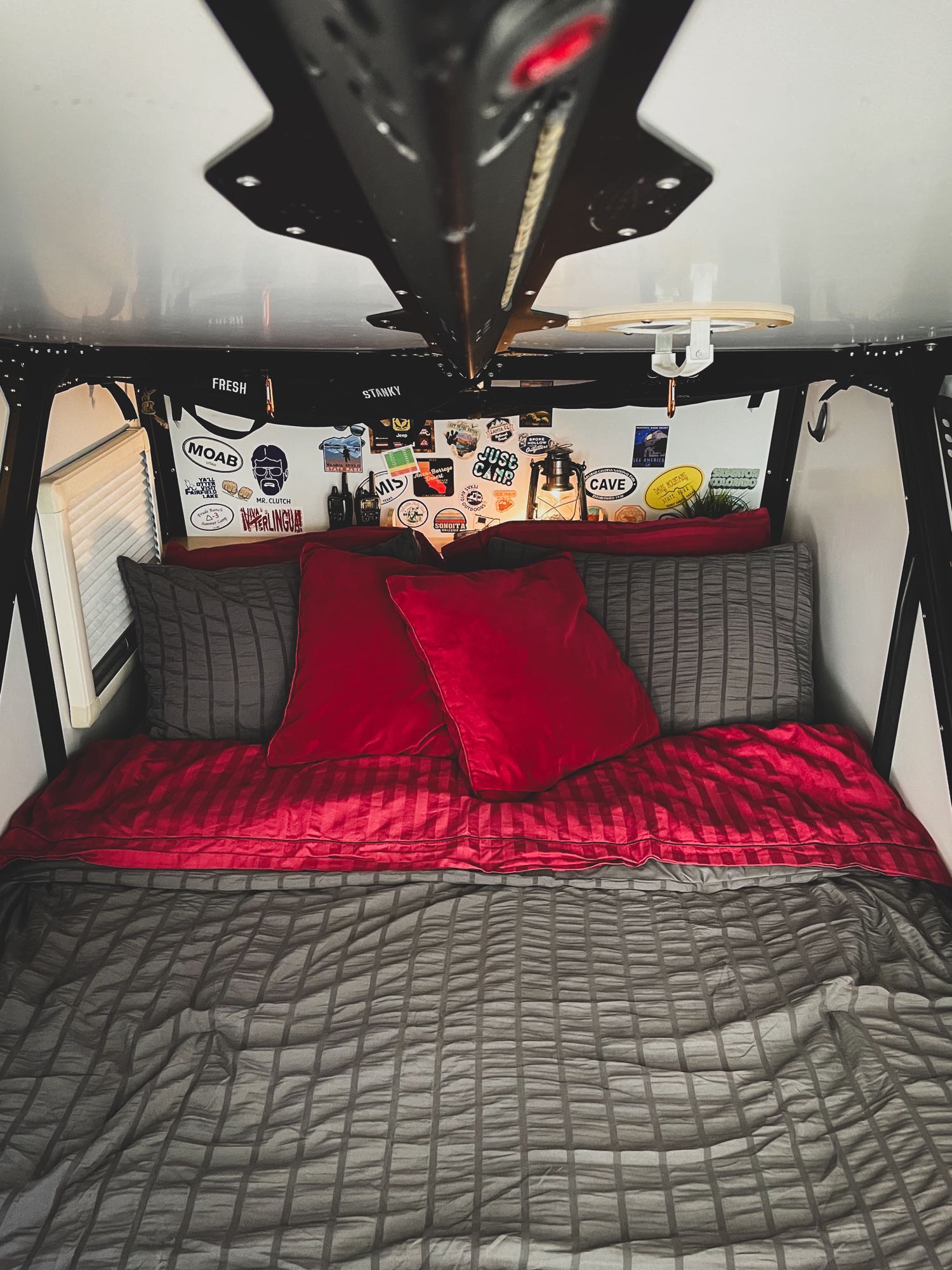 Yes, measuring at 80 x 54” wide, it really is a queen-sized bed!. TAXA TAXA Trailer 2019