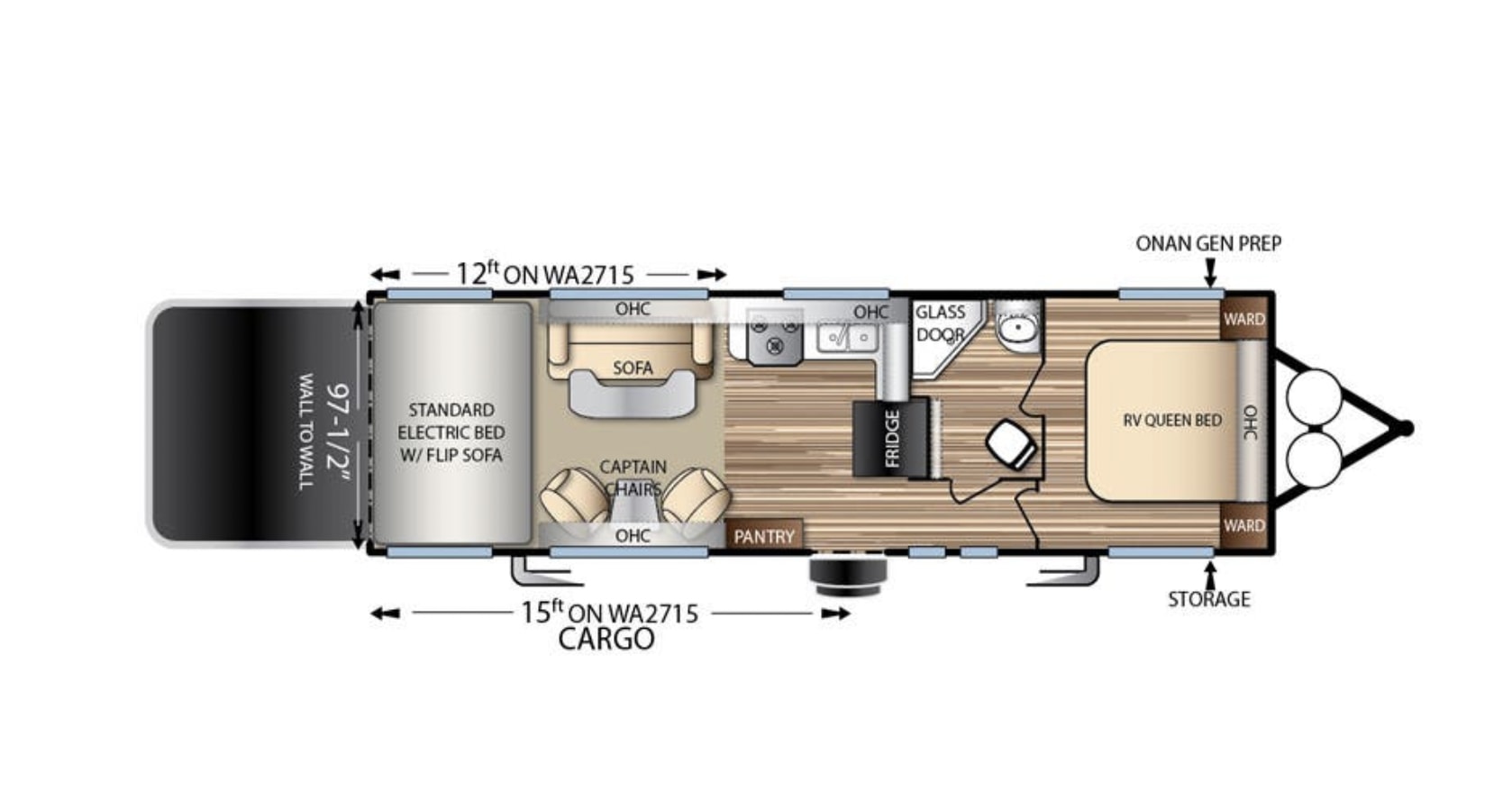 Toy hauler RV Rental 