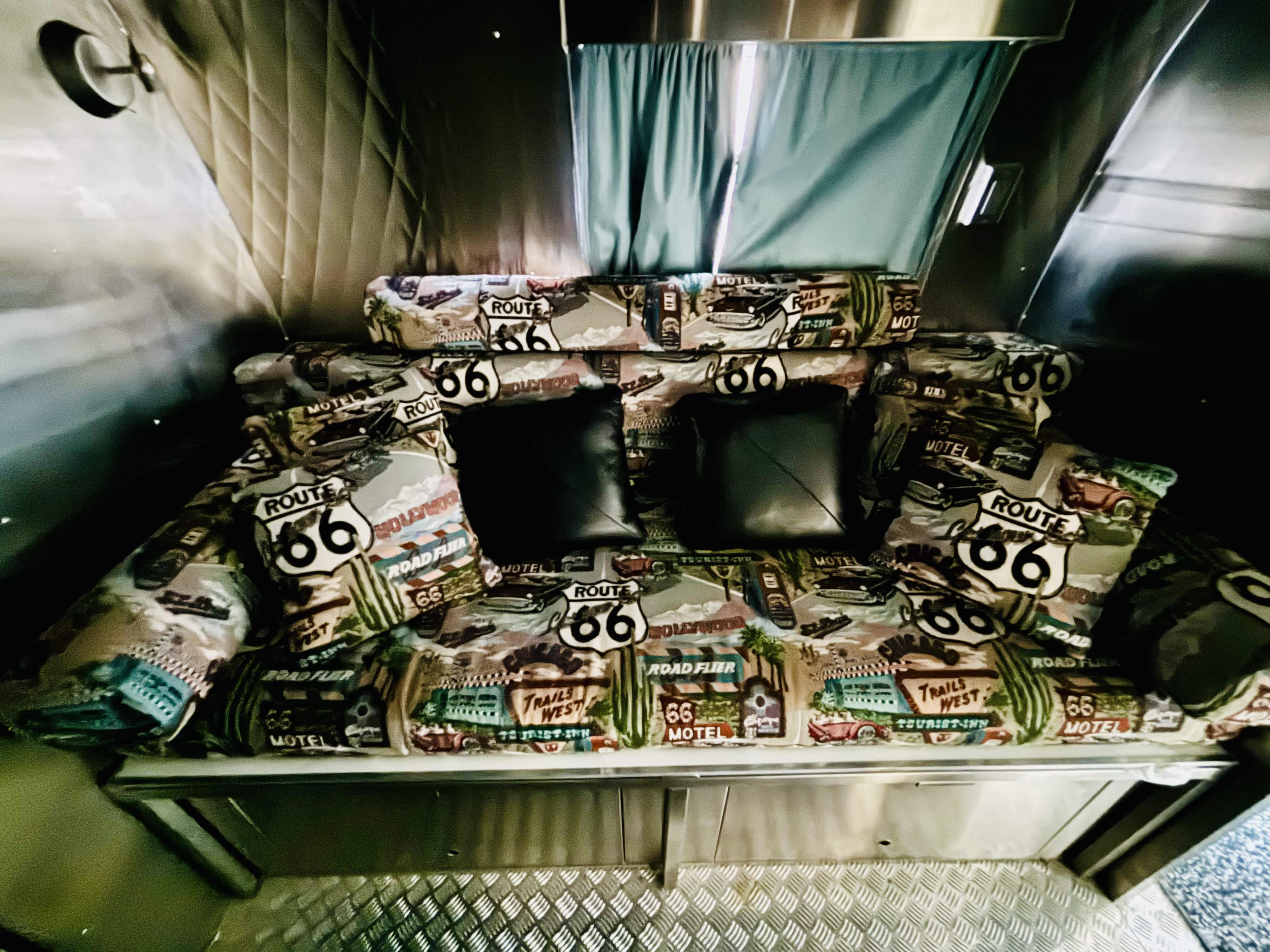 Converts into a double bed.. Airstream Tradewind 1967