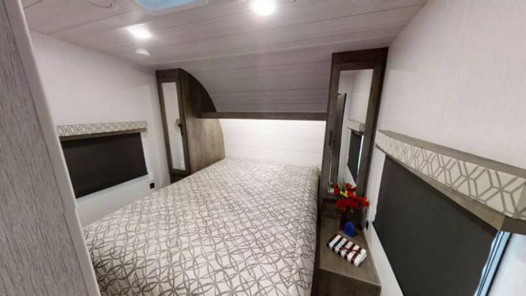 Master with queen bed. Forest River Stealth 2021