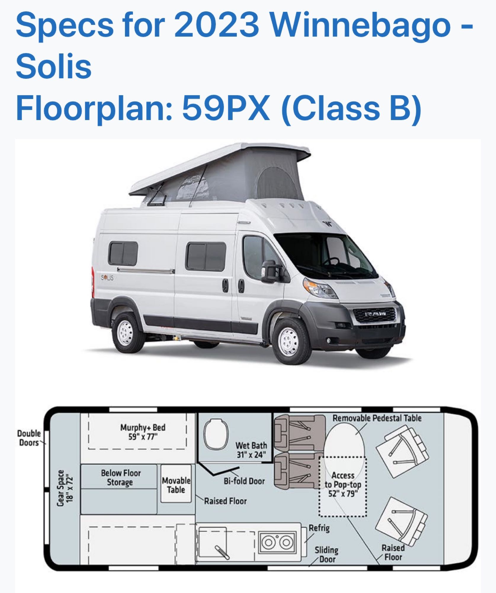 Class B RV Rental 