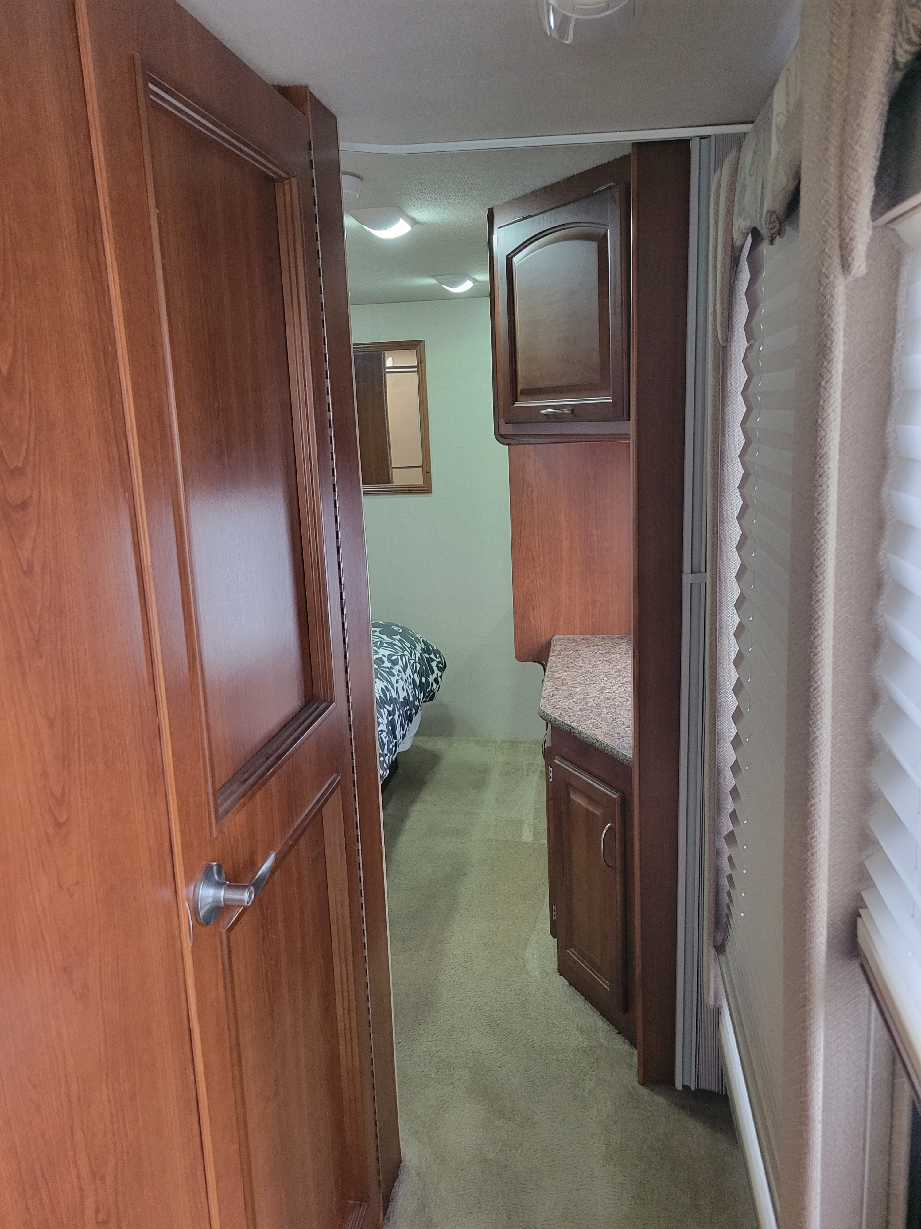 Looking down the hallway to the Master Bedroom . Fleetwood Fiesta LX 2008