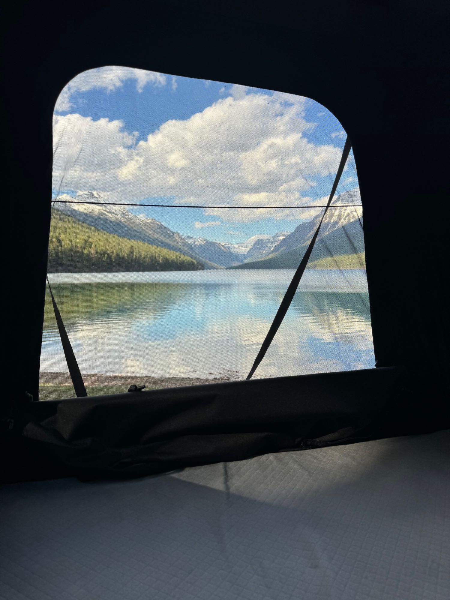 RV rental offers serene lake, mountain & forest views through a mesh window. Relax in comfort!. Toyota 4Runner 2018