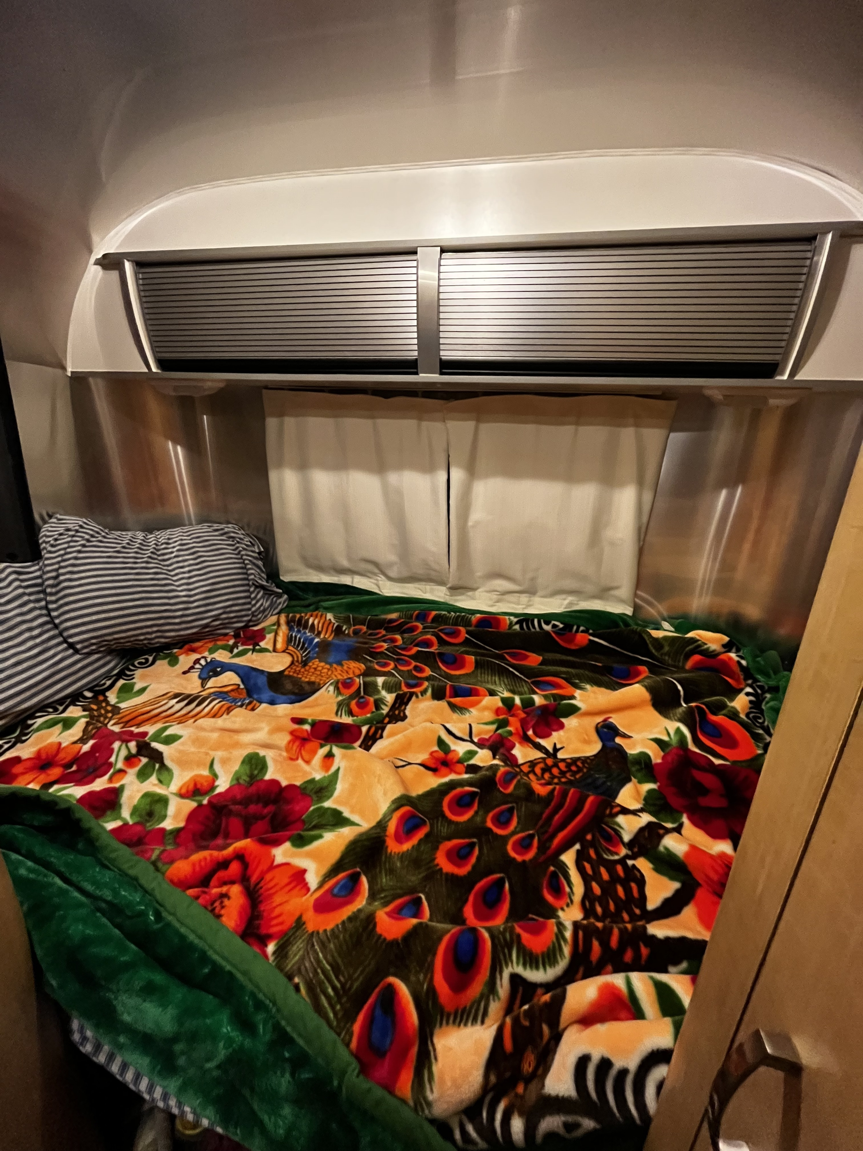 Peacock blanket not included. Airstream Sport 2015