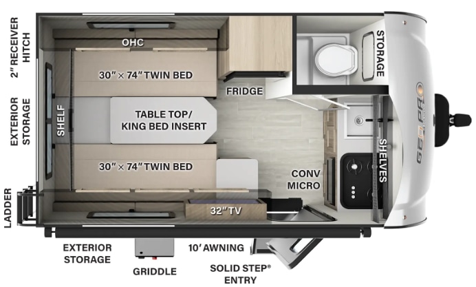 Travel trailer RV Rental 