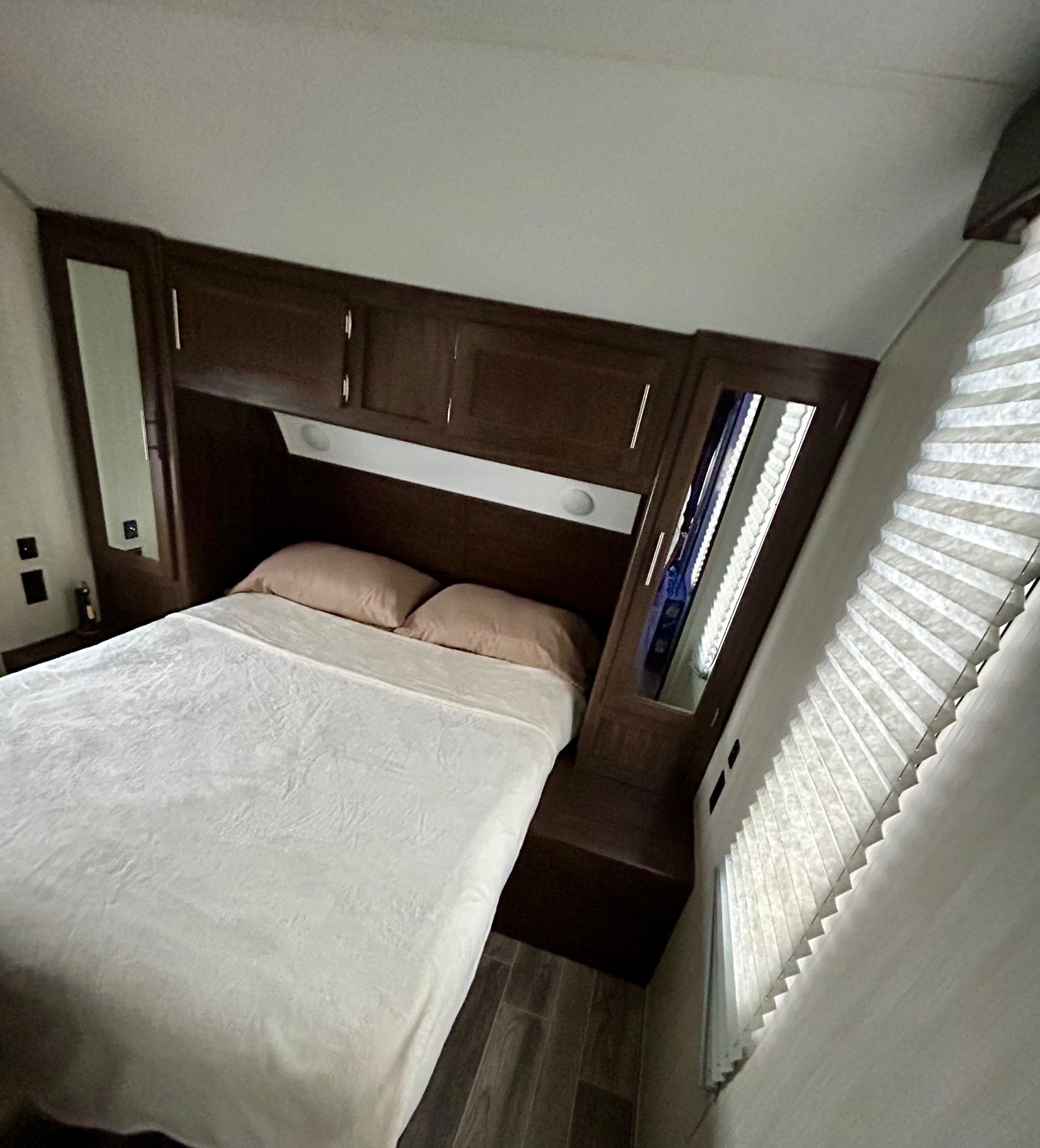 New Mattress on the bed. Forest River Cherokee Arctic Wolf 2019