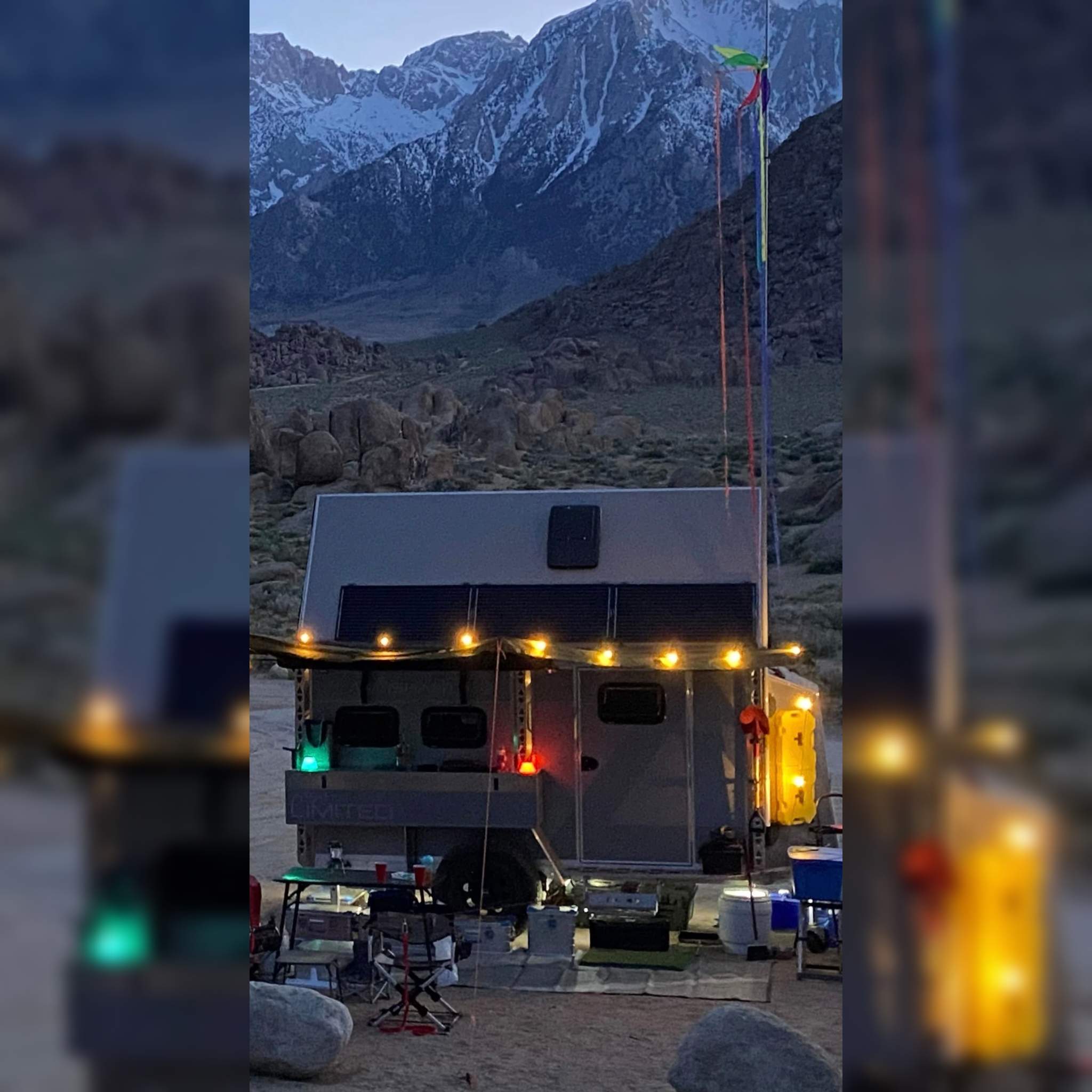 Antishanty travel trailer