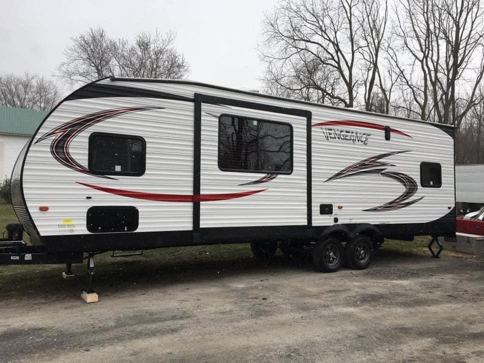 2017 Forest River Vengance toy hauler