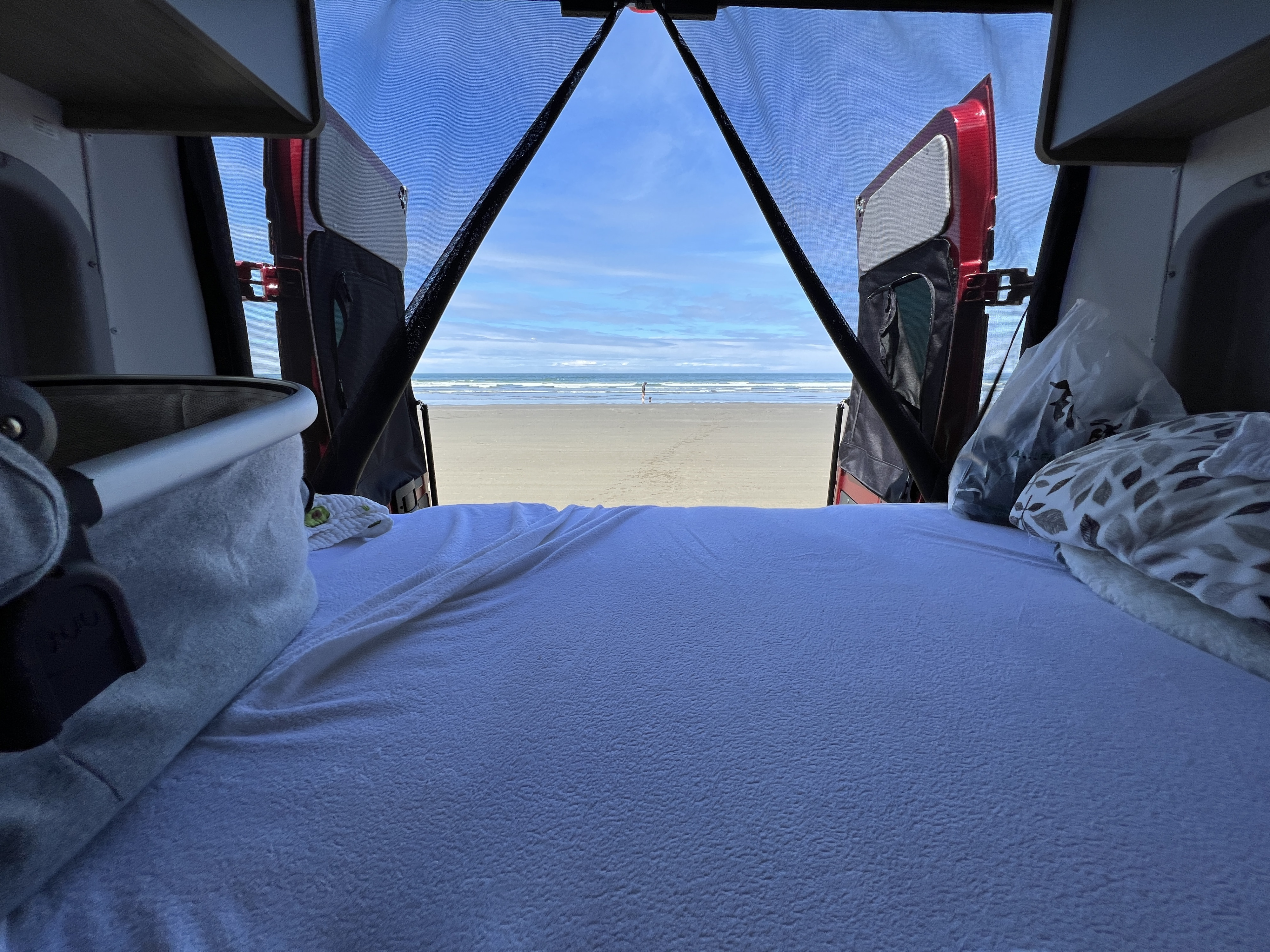 RV rental: Wake up to ocean views from your comfortable camper bed. Perfect beach travel.. Winnebago Solis 2023