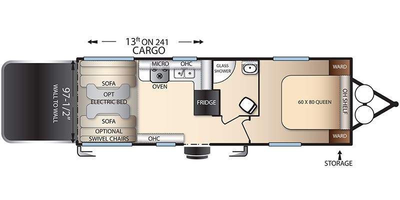 Toy hauler RV Rental 