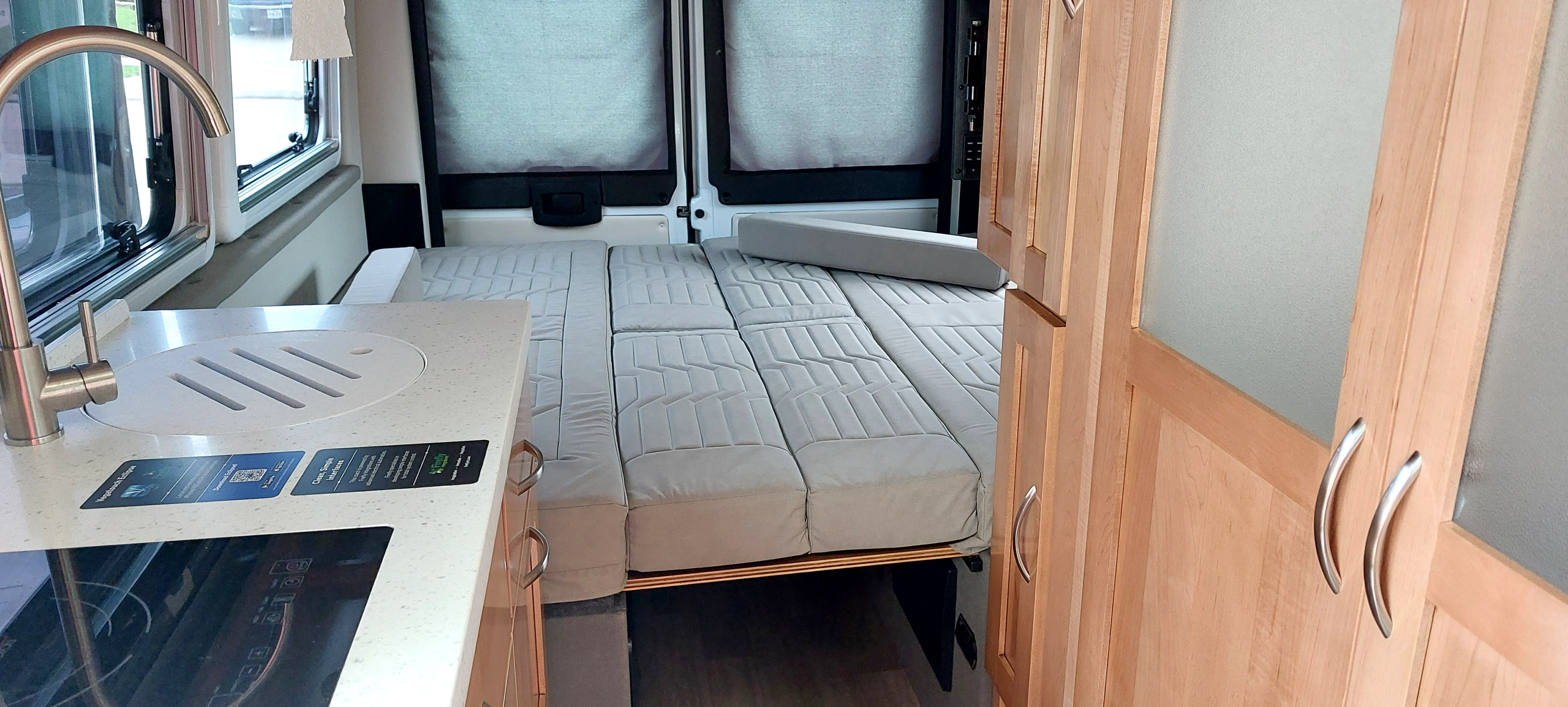 A queen size bed that sleeps 2 or ??. Forest River Coachmen Nova 2024