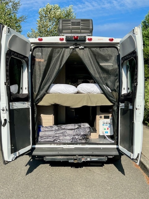 Spacious RV rental with a cozy bed, ample storage, and controls, perfect for your next road trip adventure.. Winnebago Winnebago 2023