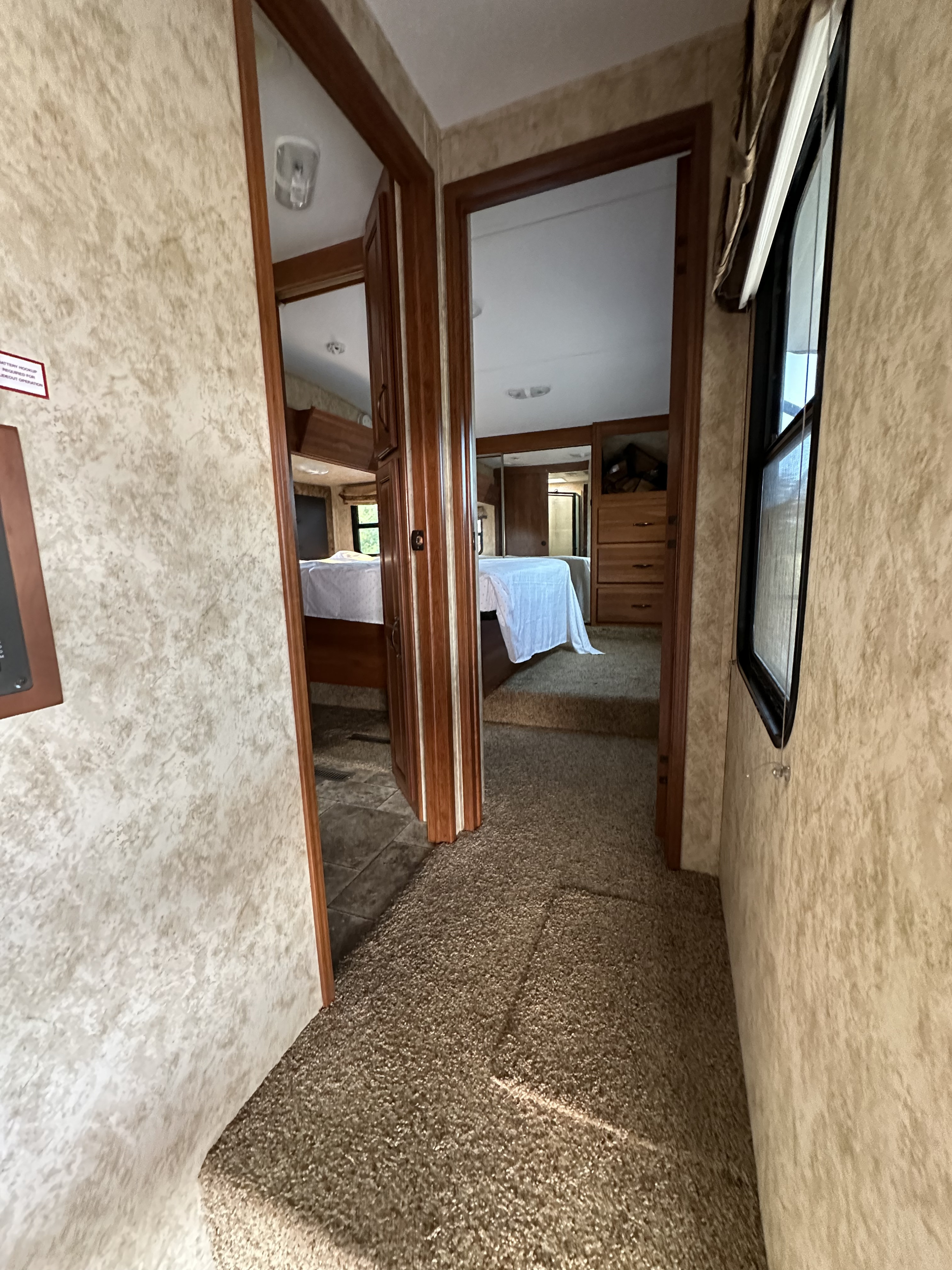 RV rental interior: A carpeted. Keystone Cougar High Country 2011