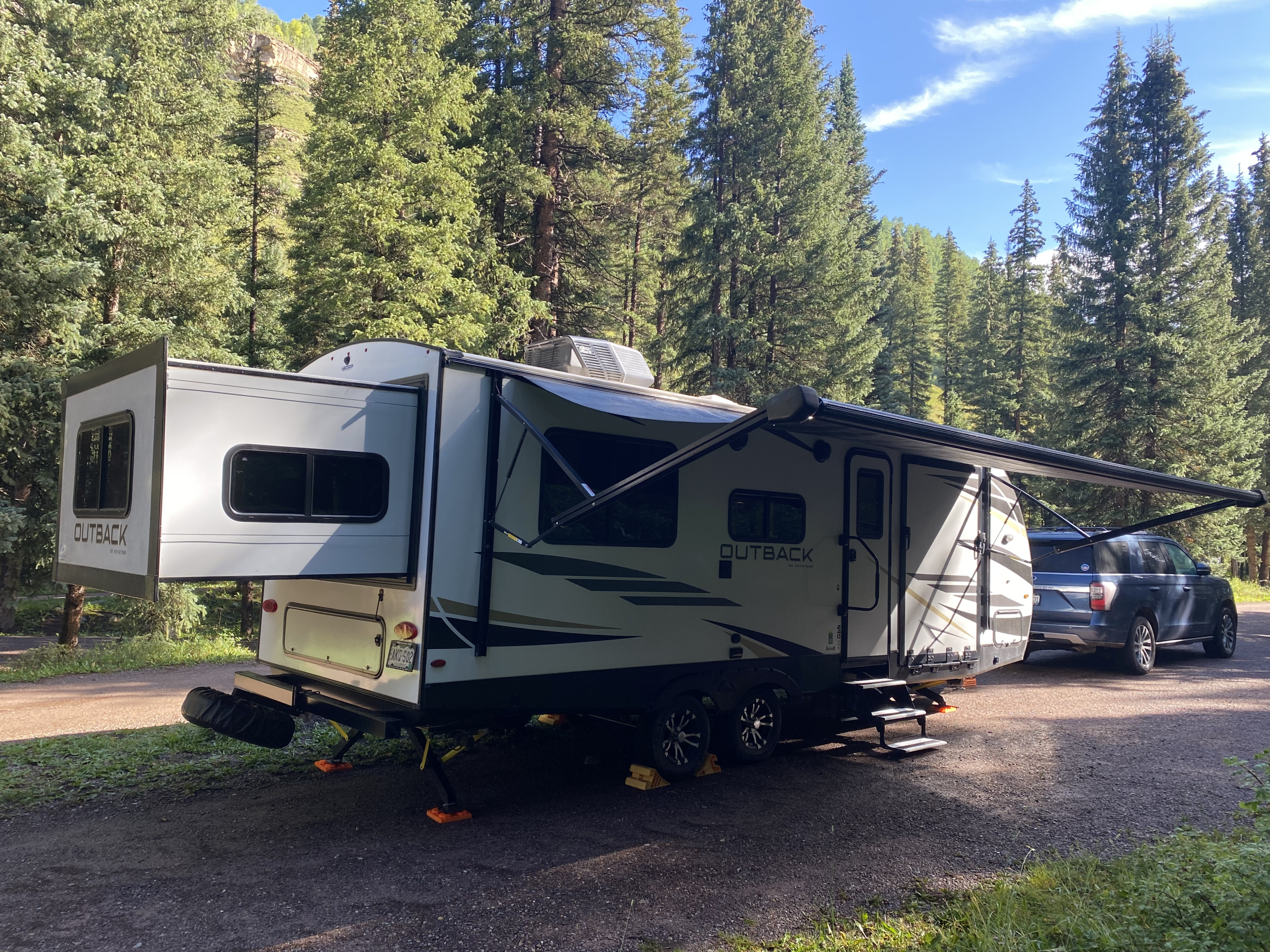 2022 Keystone Outback Ultra Lite Toy Hauler.   Let Us Deliver "HarVee"!