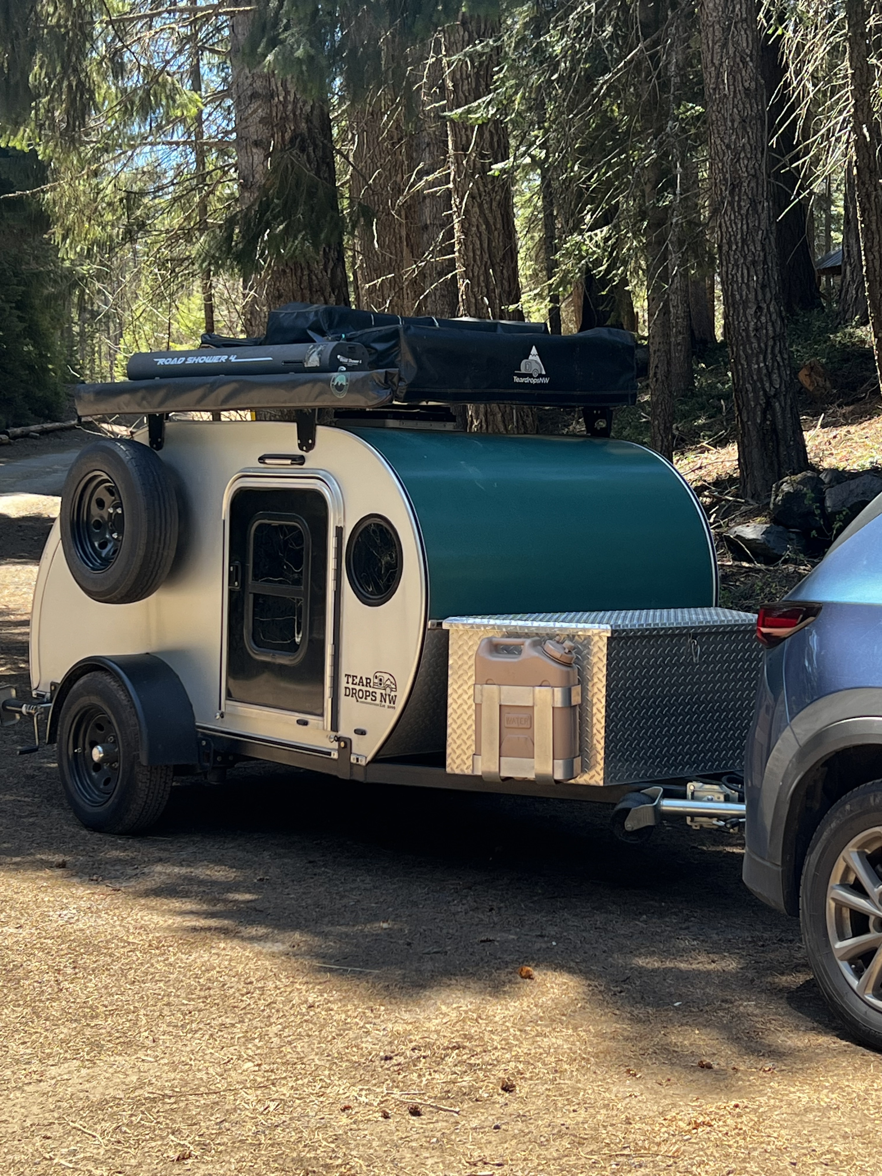 Fern the 2022 Teardrop! +Rooftop Tent, Shower, Awning, & full Kitchenette!