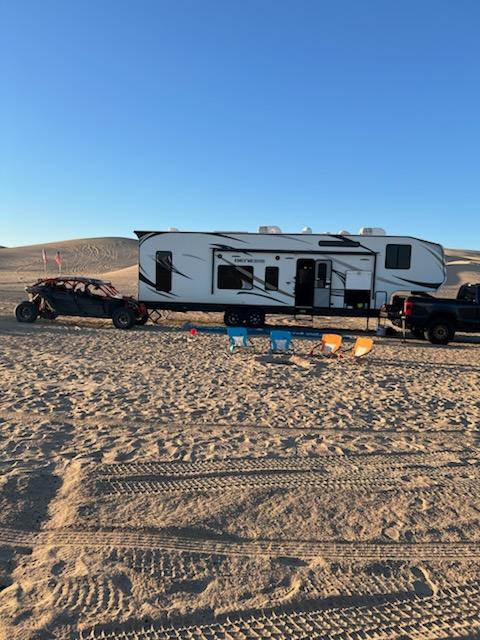 Luxury Adventure time | 2020 Genesis 5th Wheel Toyhauler with deck patio