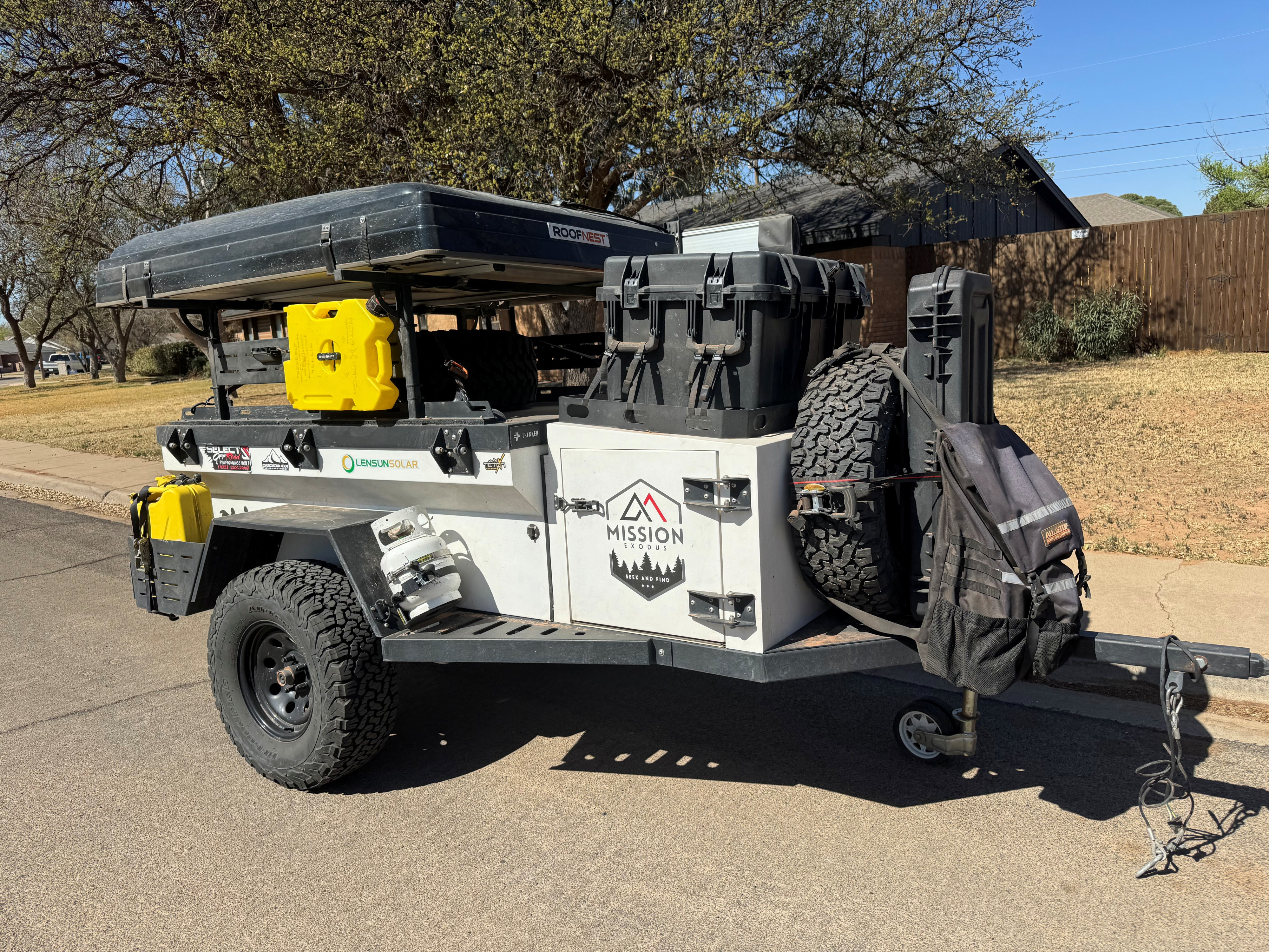 LOADED Rustic Mountain Overland Trailer with Rooftop Tent!