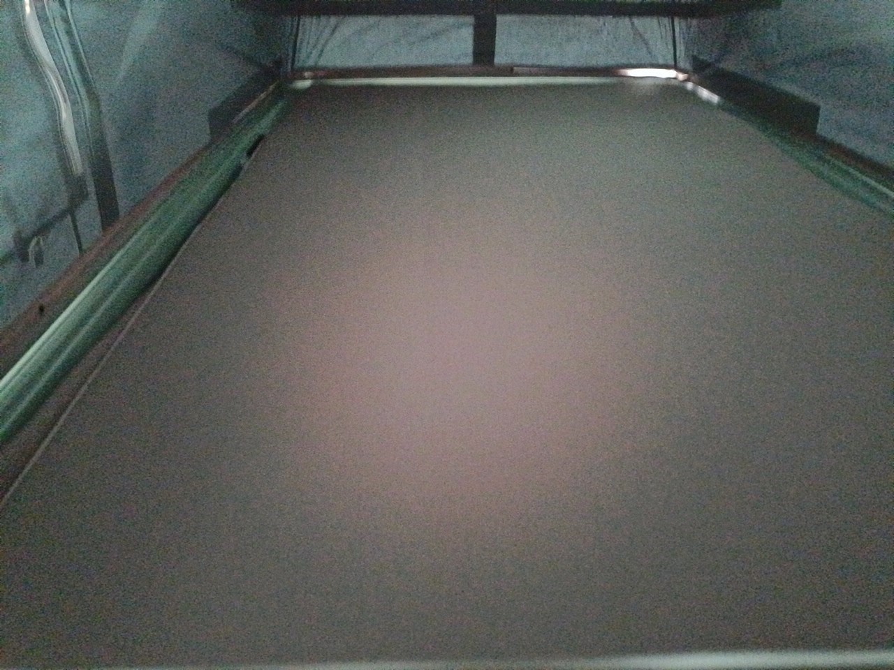 RV rental bed area: A clean, flat sleeping surface extends inside this camper, ready for travelers.. BURSTNER COPA 500 2023