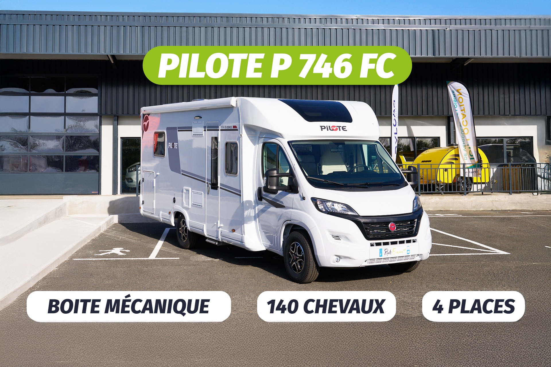Pilote P726/746 FC (7,2 ou 7.40m - 4 couchages)