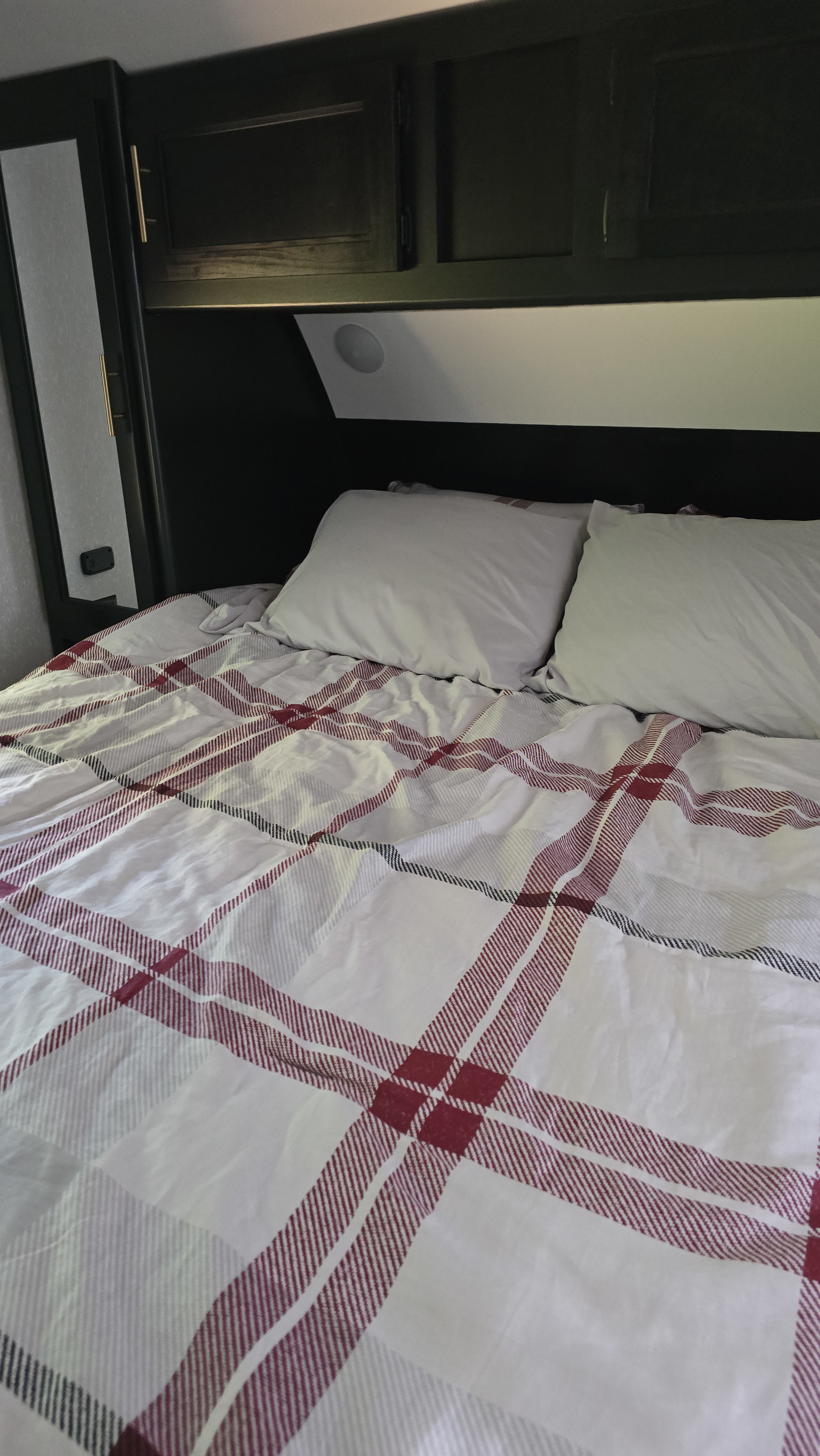 Queen bed in the bedroom. . Forest River Cherokee 2022