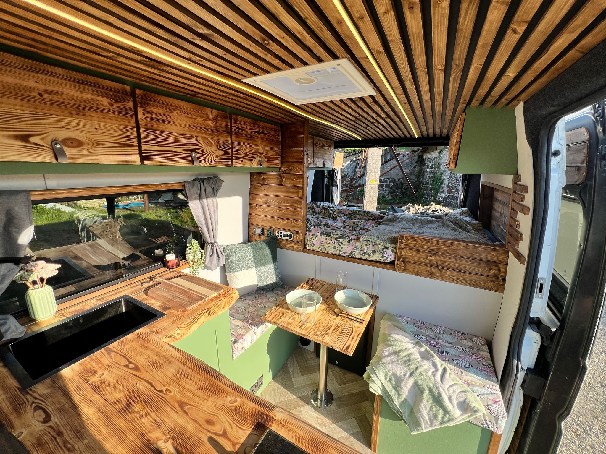 Rustic Camper Amazing Van Conversions Tina Campervan For Hire