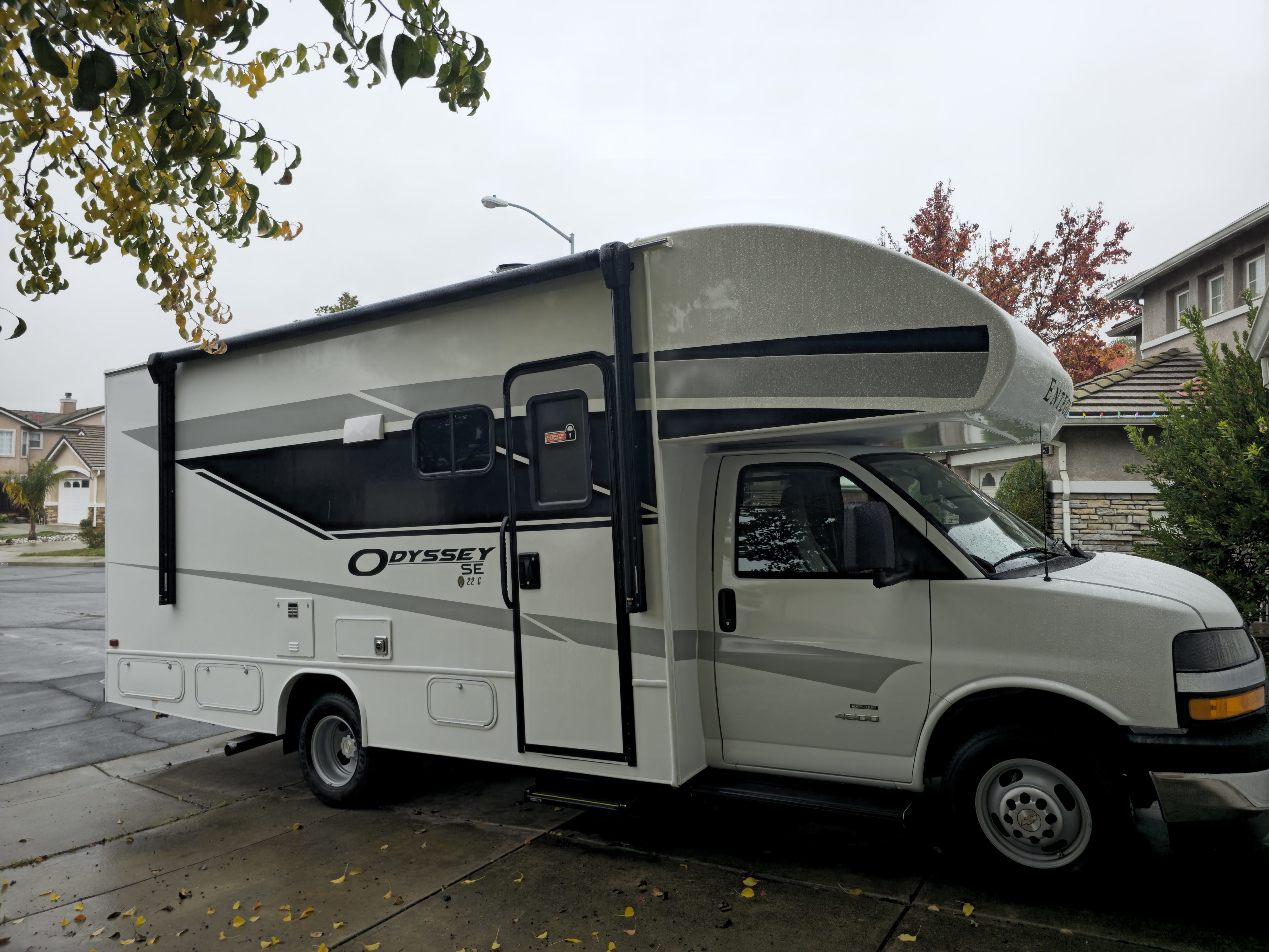 Safe family escape with a new 2026 Entegra Odyssey Class C motorhome.