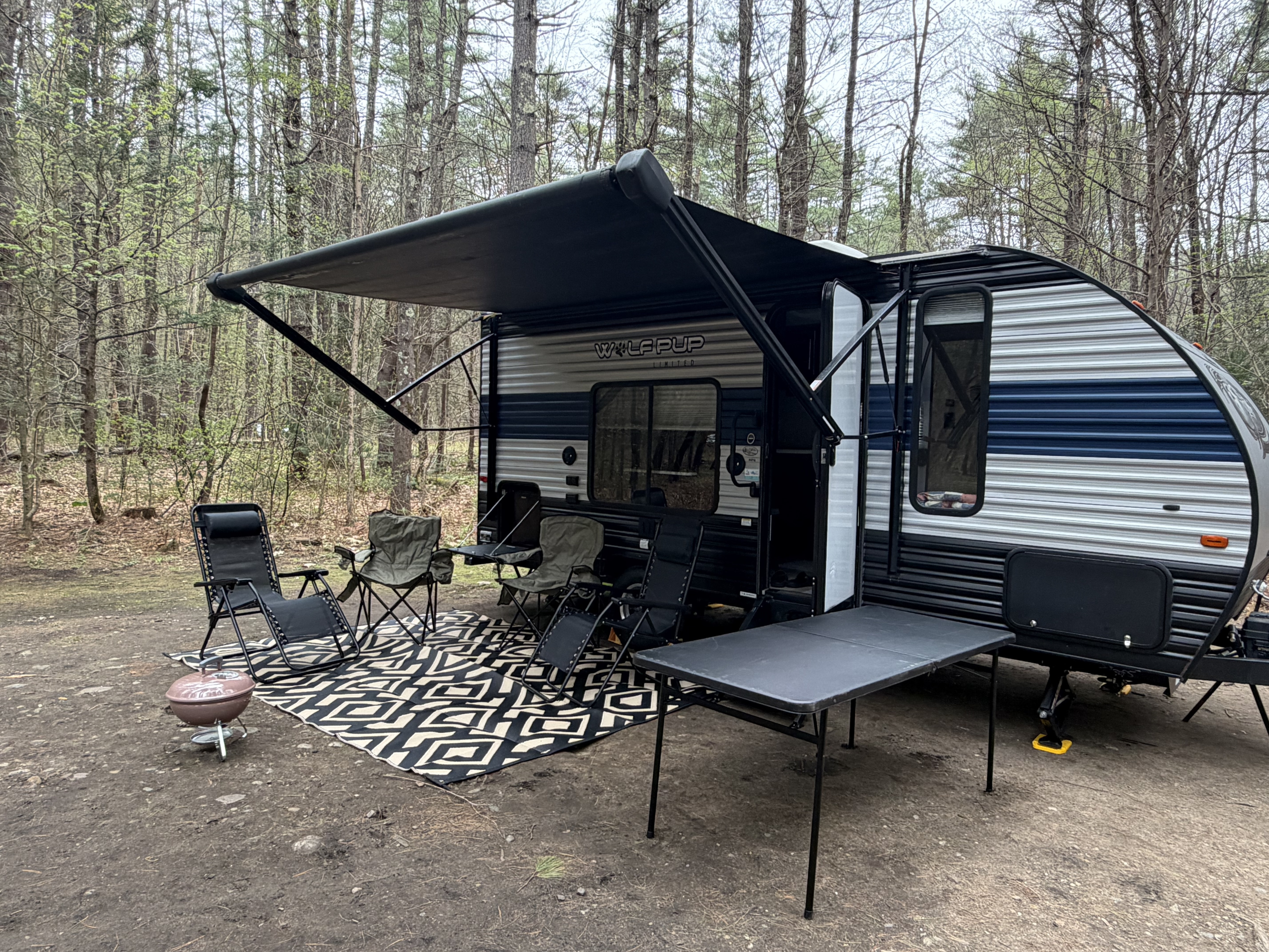 Travel light. Camp off‑grid. Fit for three.