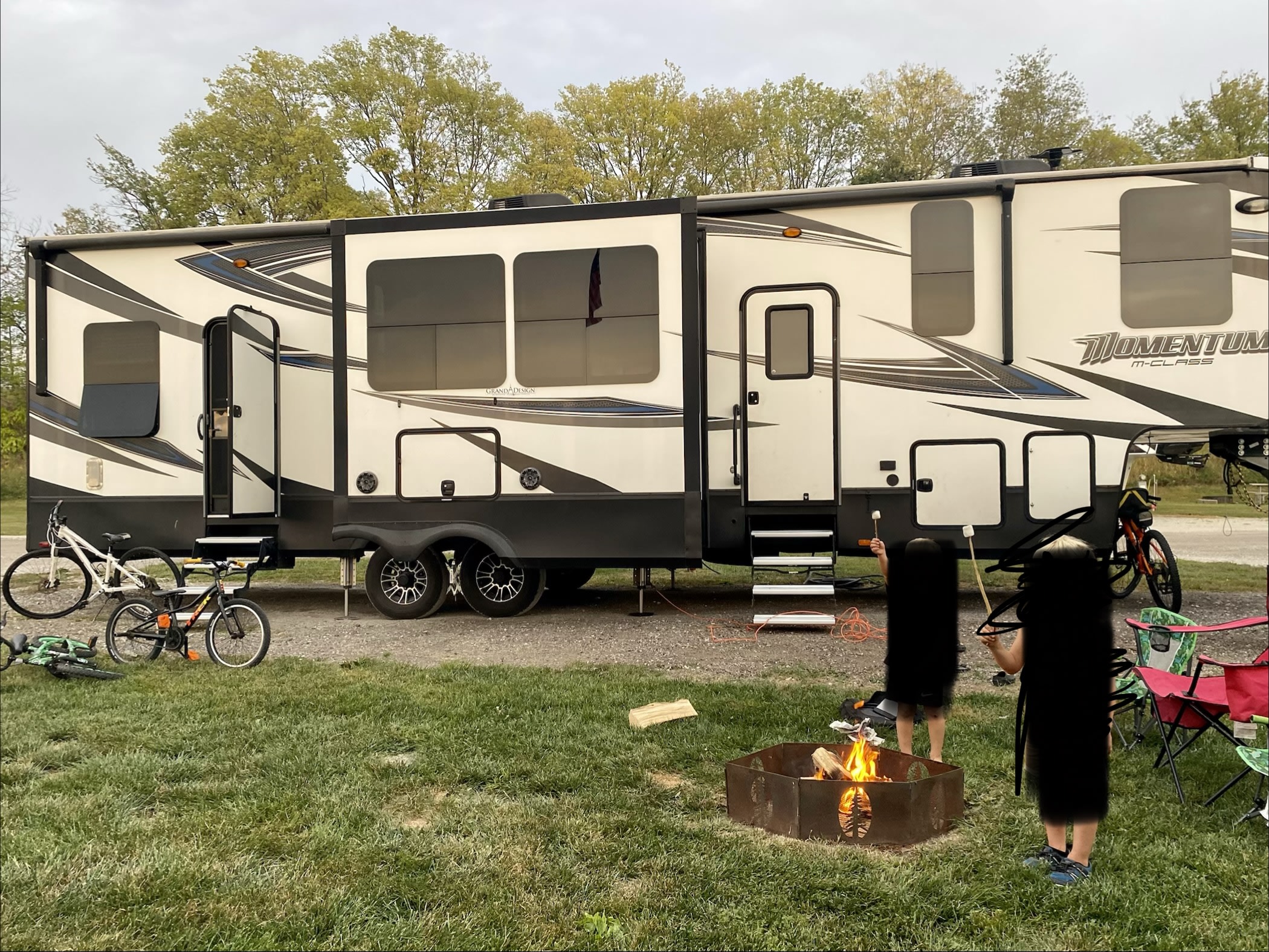 40 ft. Grand Design Momentum Toy Hauler- Sleeps 8, Luxury + Adventure Ready