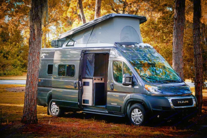 2023 Winnebago Solis 59PX — Seats & Sleeps 4 Pop‑Top A/C & Generator
