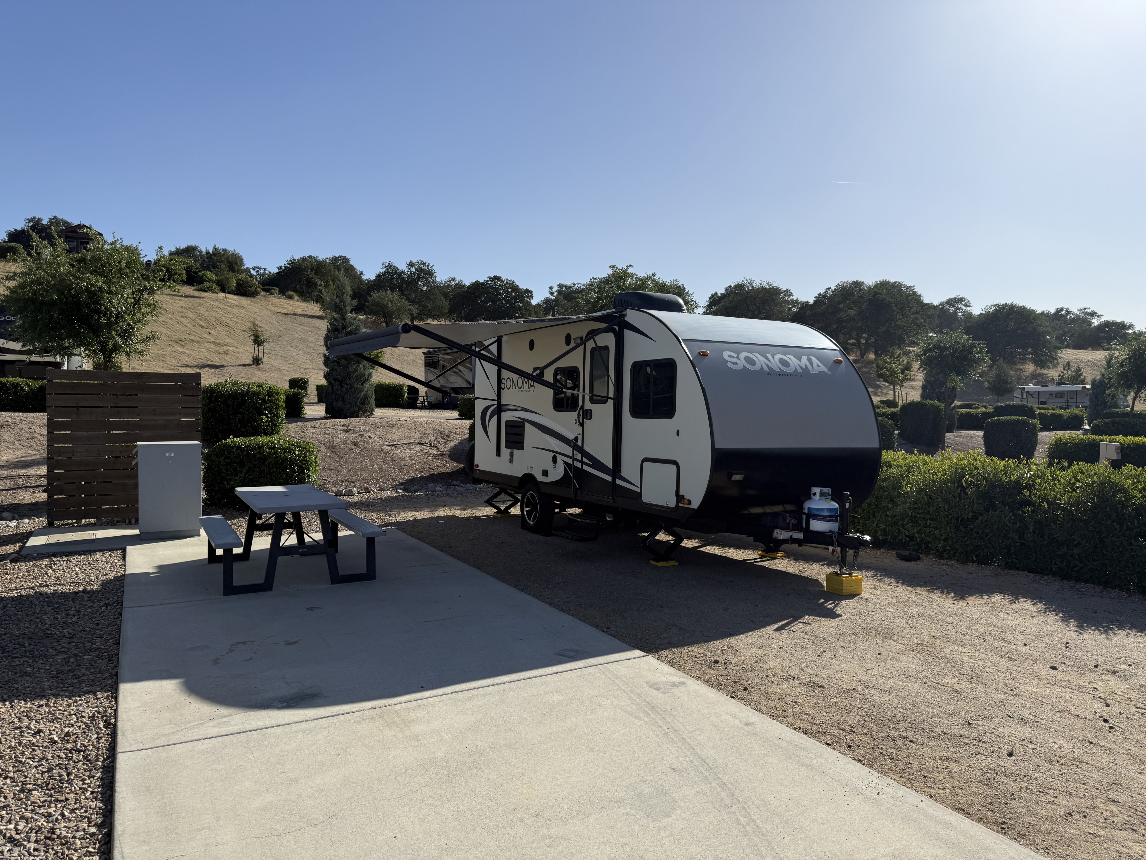Cozy, comfy travel trailer