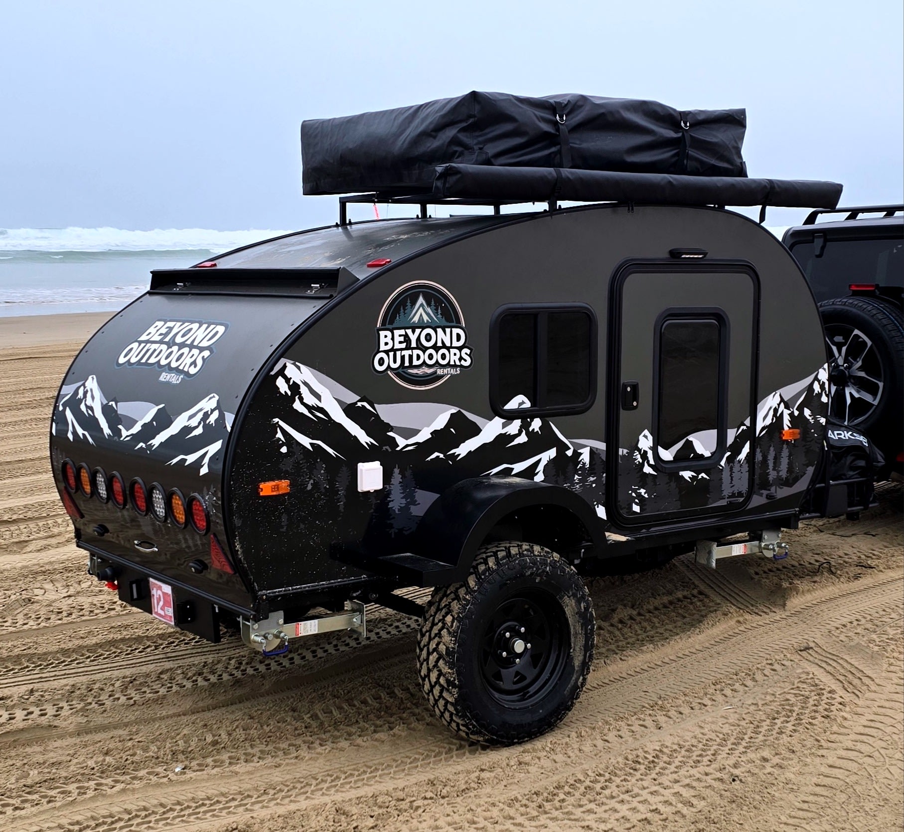 Off-Road Teardrop | Solar | Hot water shower + Kitchen | Sleeps 2 or +