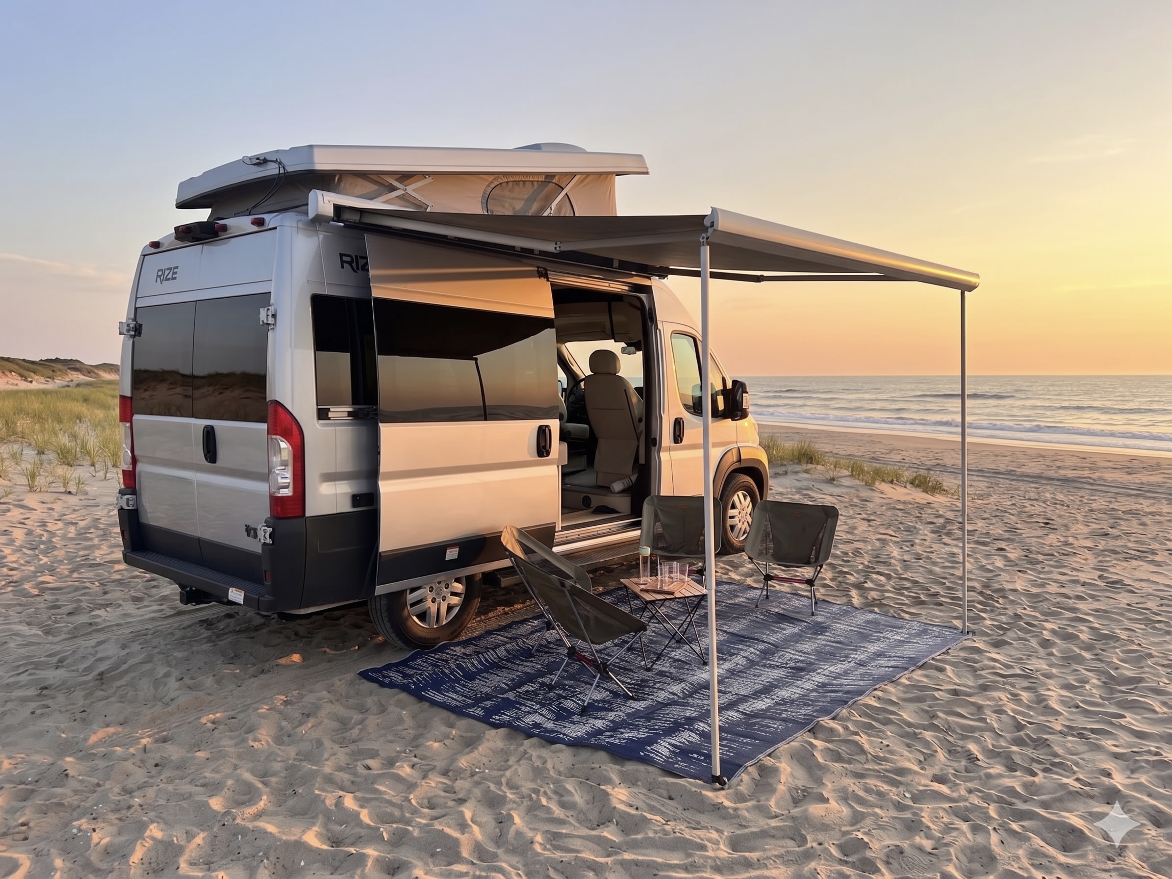 Salt and Cedar Bunkhouse Van - Salty Days, Woodland Nights