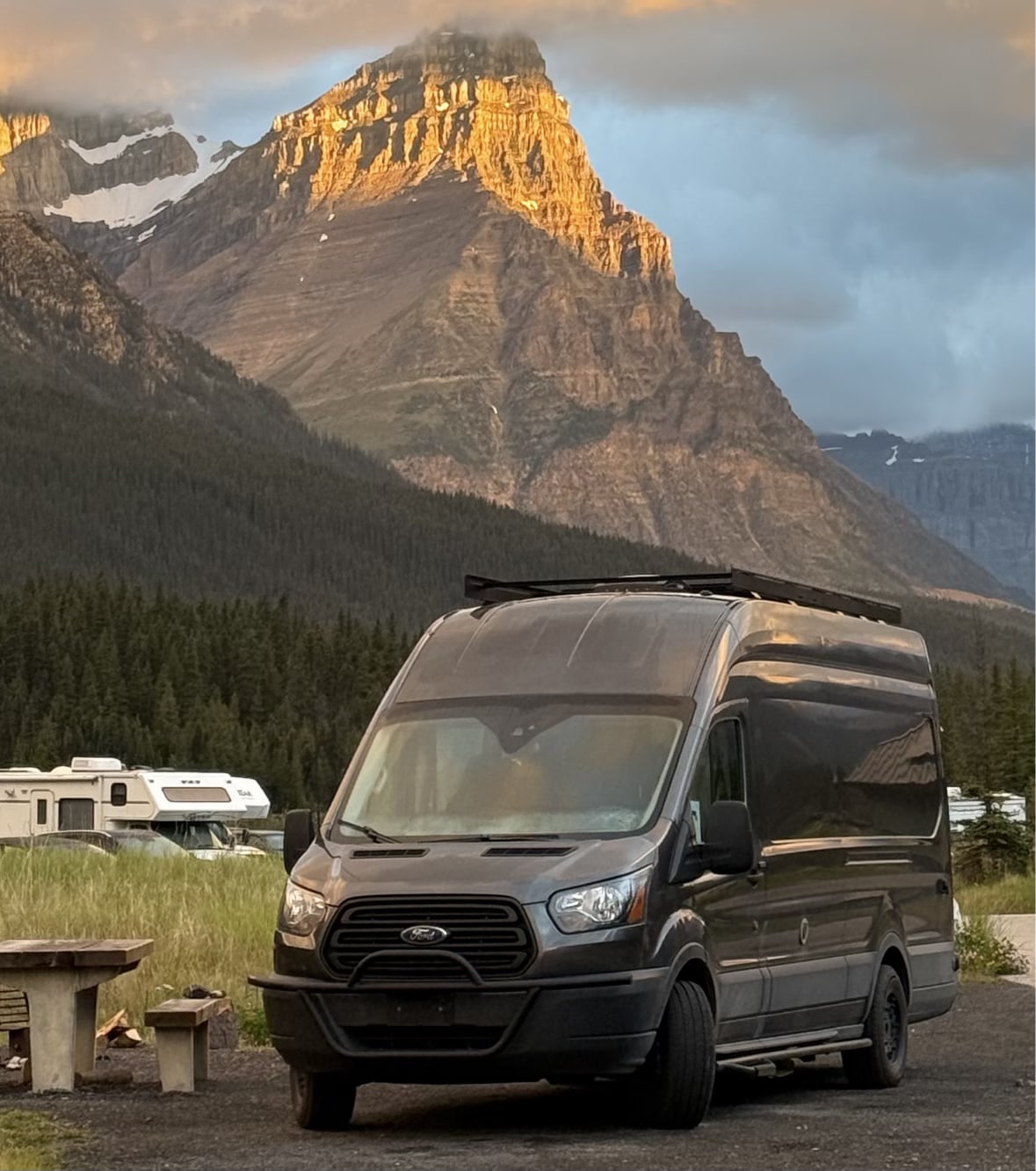 Rocky Mountain Adventure Van | High Roof Transit | Solar + Heater