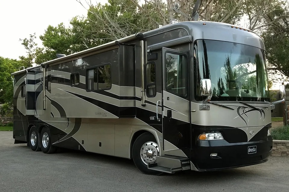 Stella - our luxury motorhome named after our English Mastiff