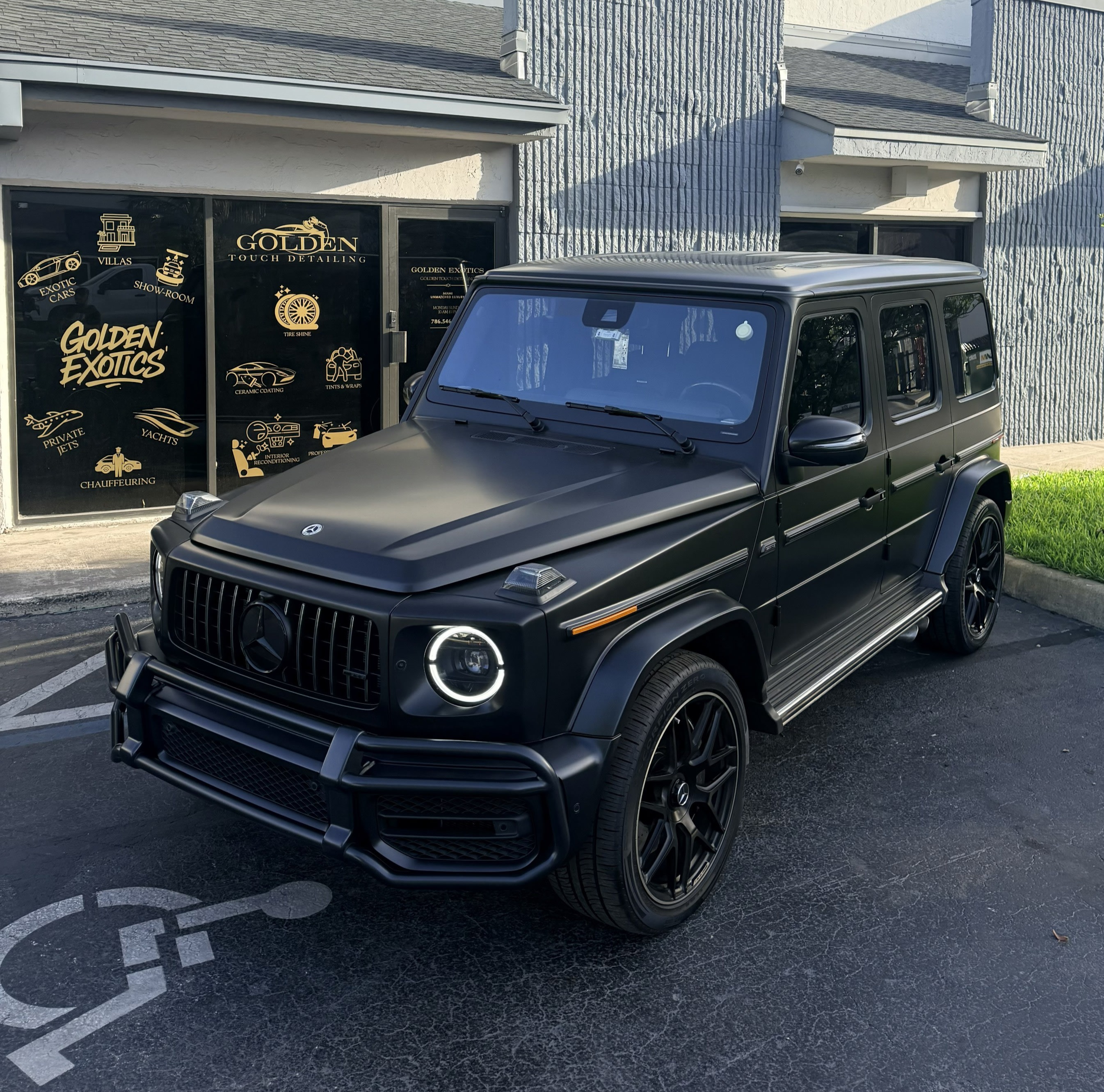 2024 Mercedes-Benz G63 AMG Satin Black with Black Interior