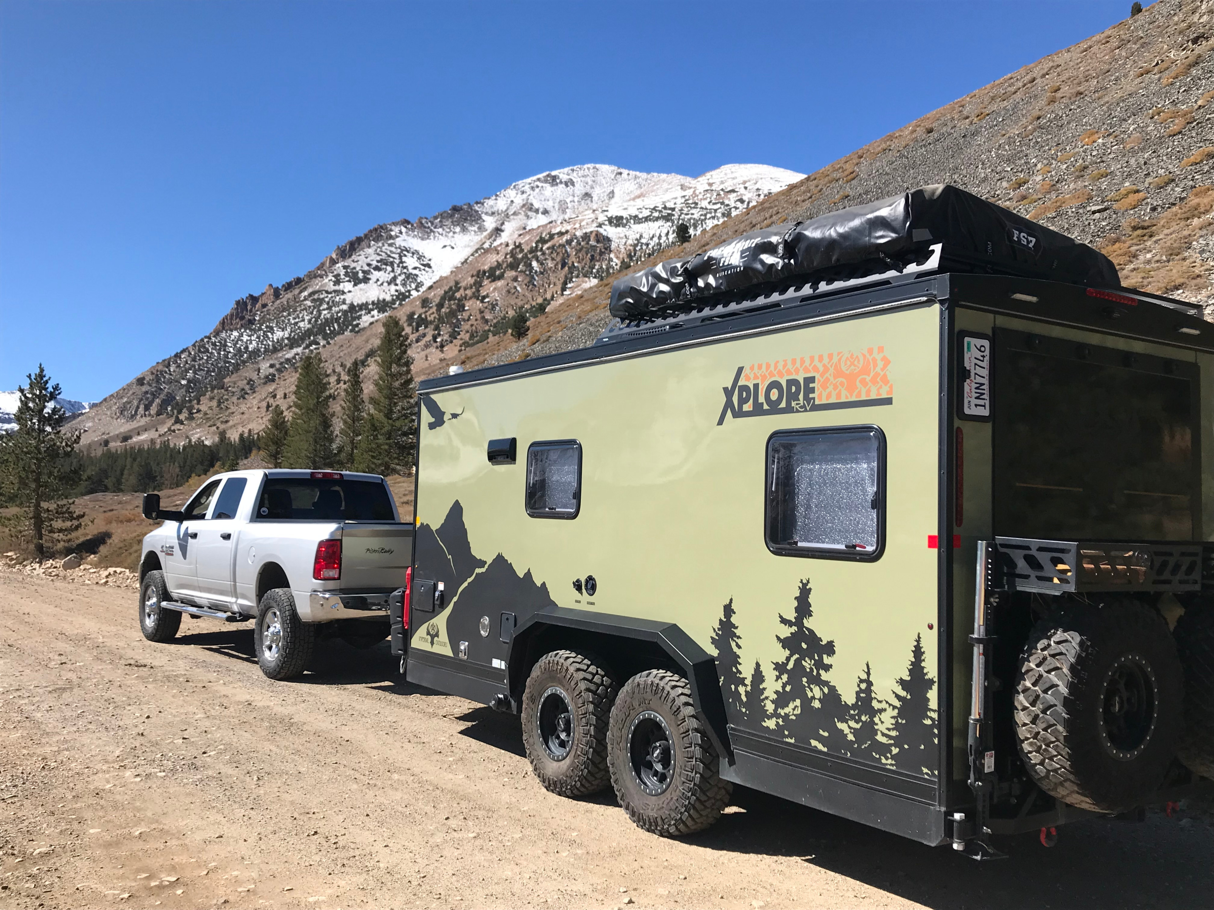 The Ultimate Off-Road Basecamp + 4  Season Tent on Top