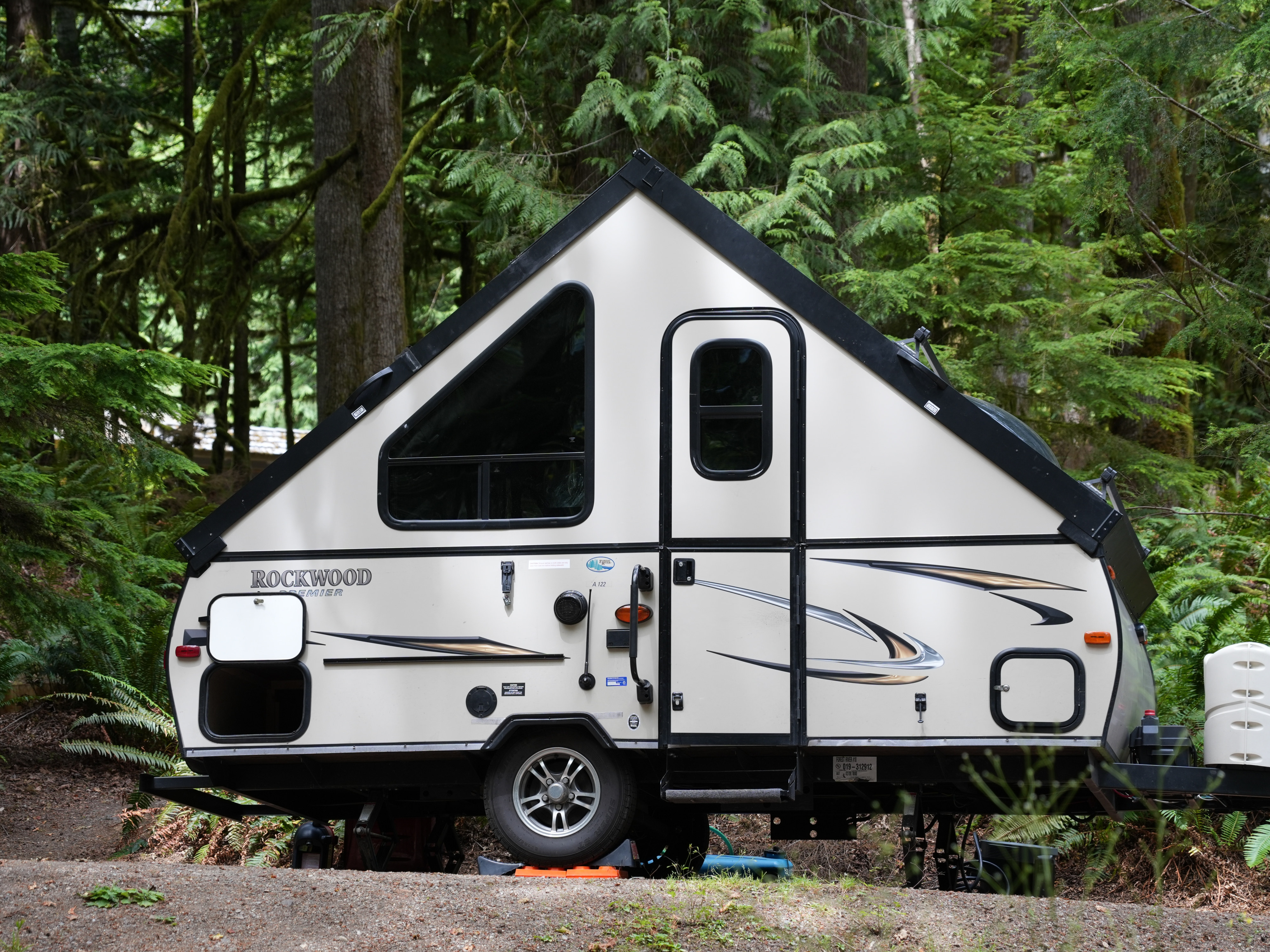 Lightweight A-frame Camping Trailer Easy Towing by SUVs