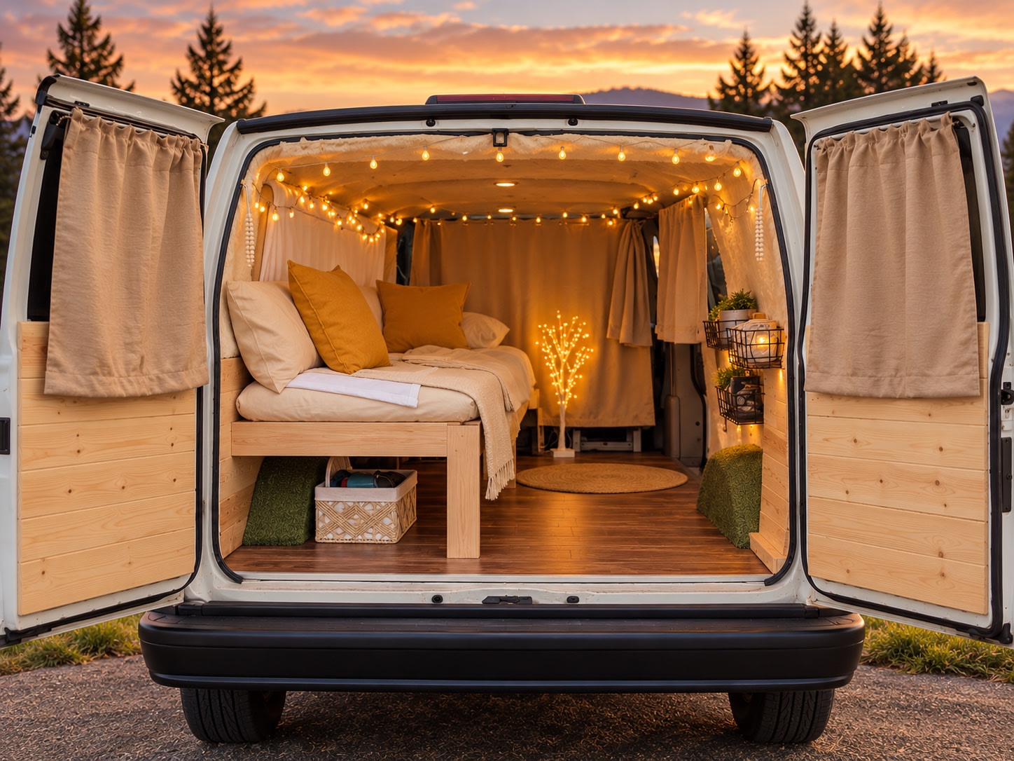 The Timber Den — Cozy Cabin Camper with Solar Power