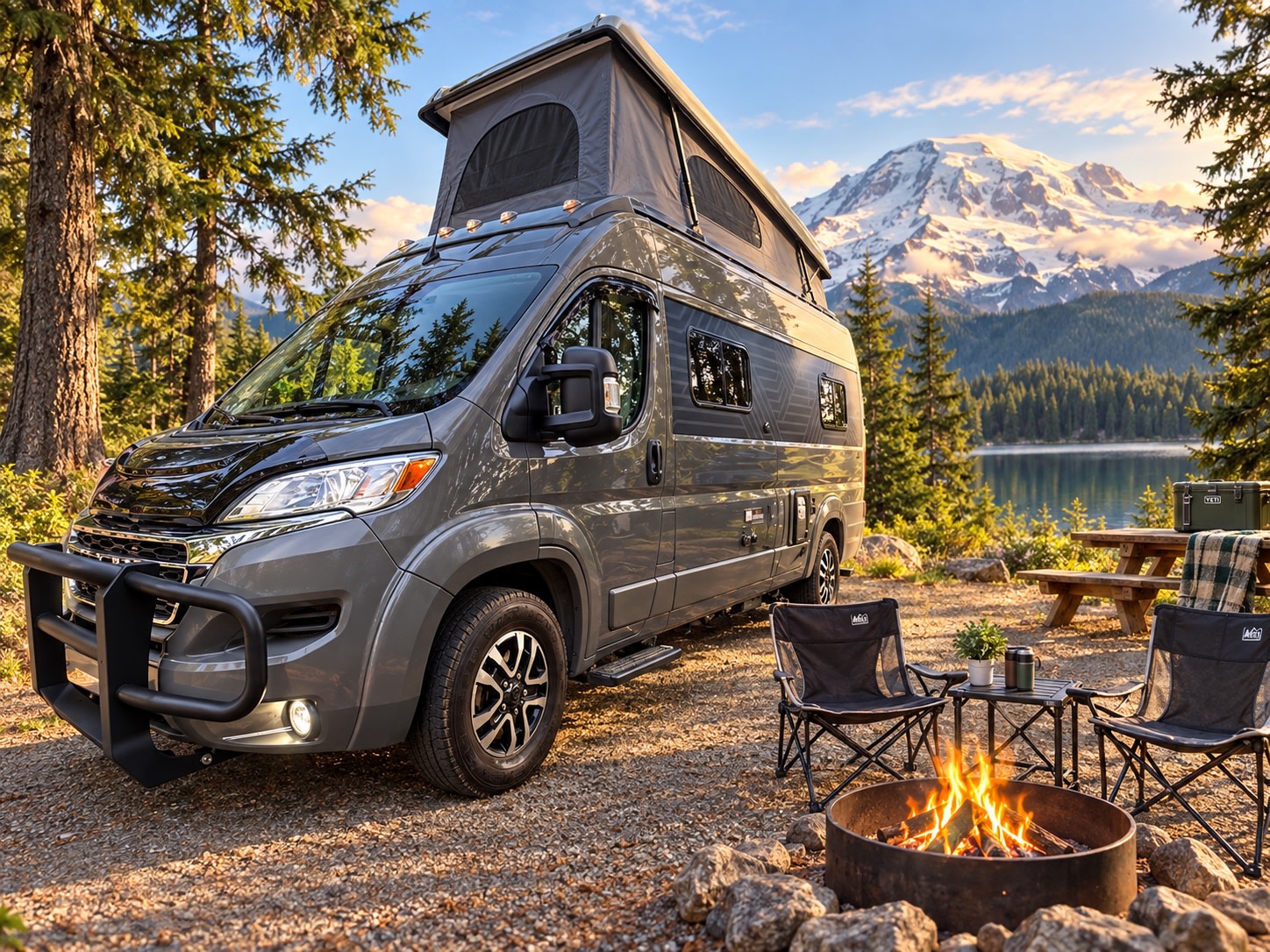 Winnebago Roam 59RZPT | Open-Concept PopTop w/Starlink/2Beds/Seats4/Sleeps4