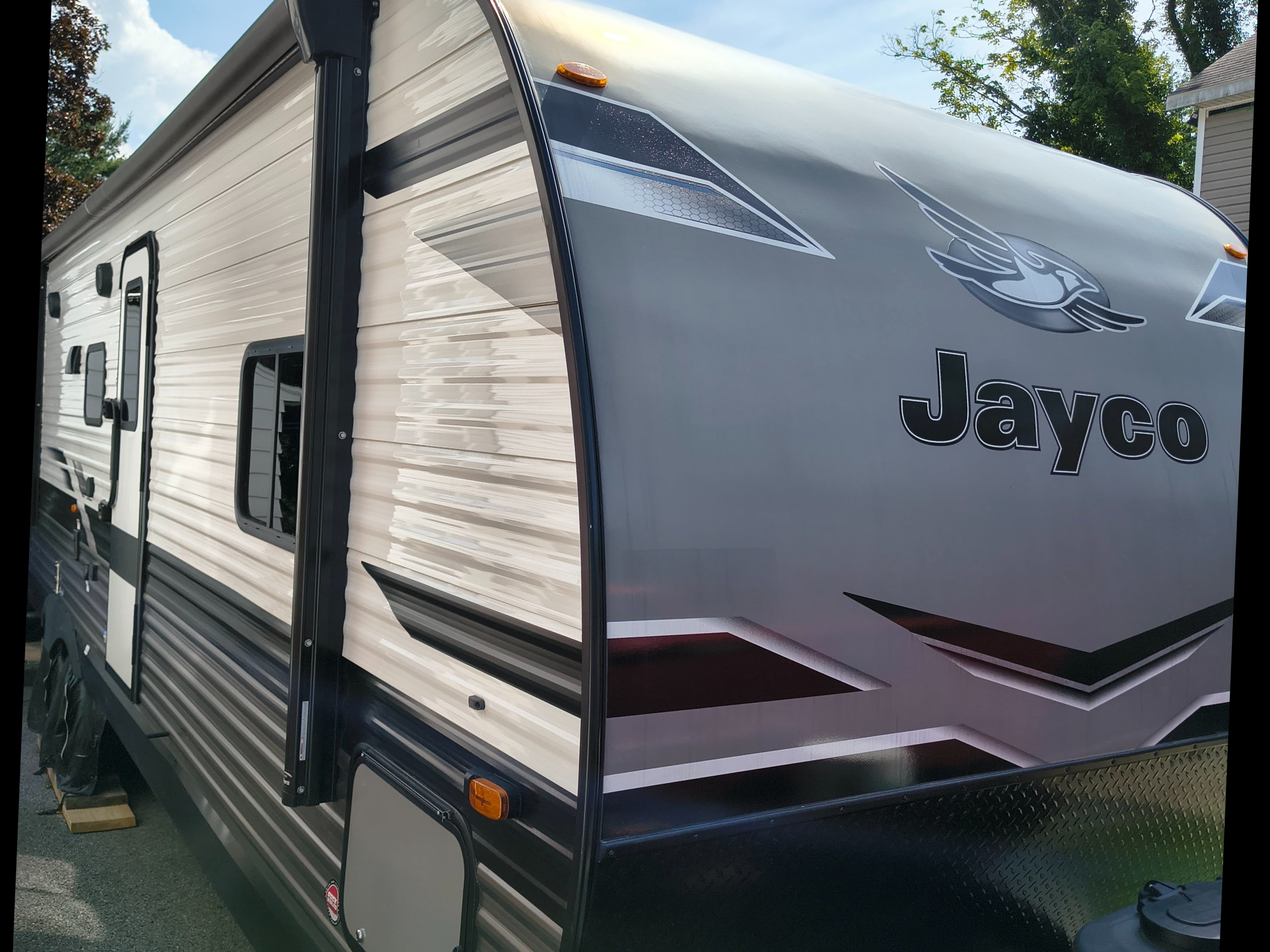 Glamping at its finest! Jayco Jay Flight Bunkhouse Travel Trailer