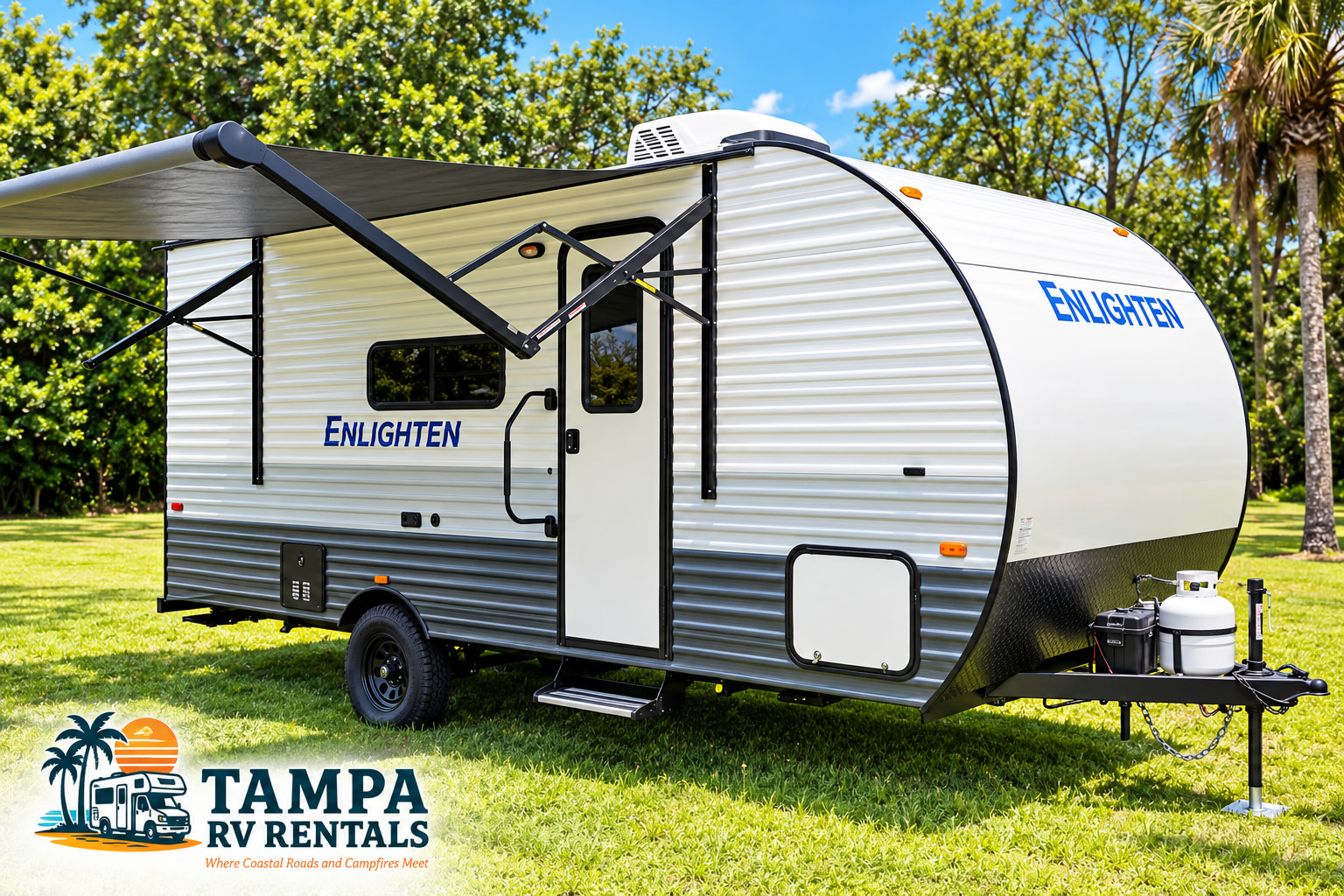 The Sunlit Cove • Sleeps 6 Trailer • Gulf Stream Enlighten TT-14G