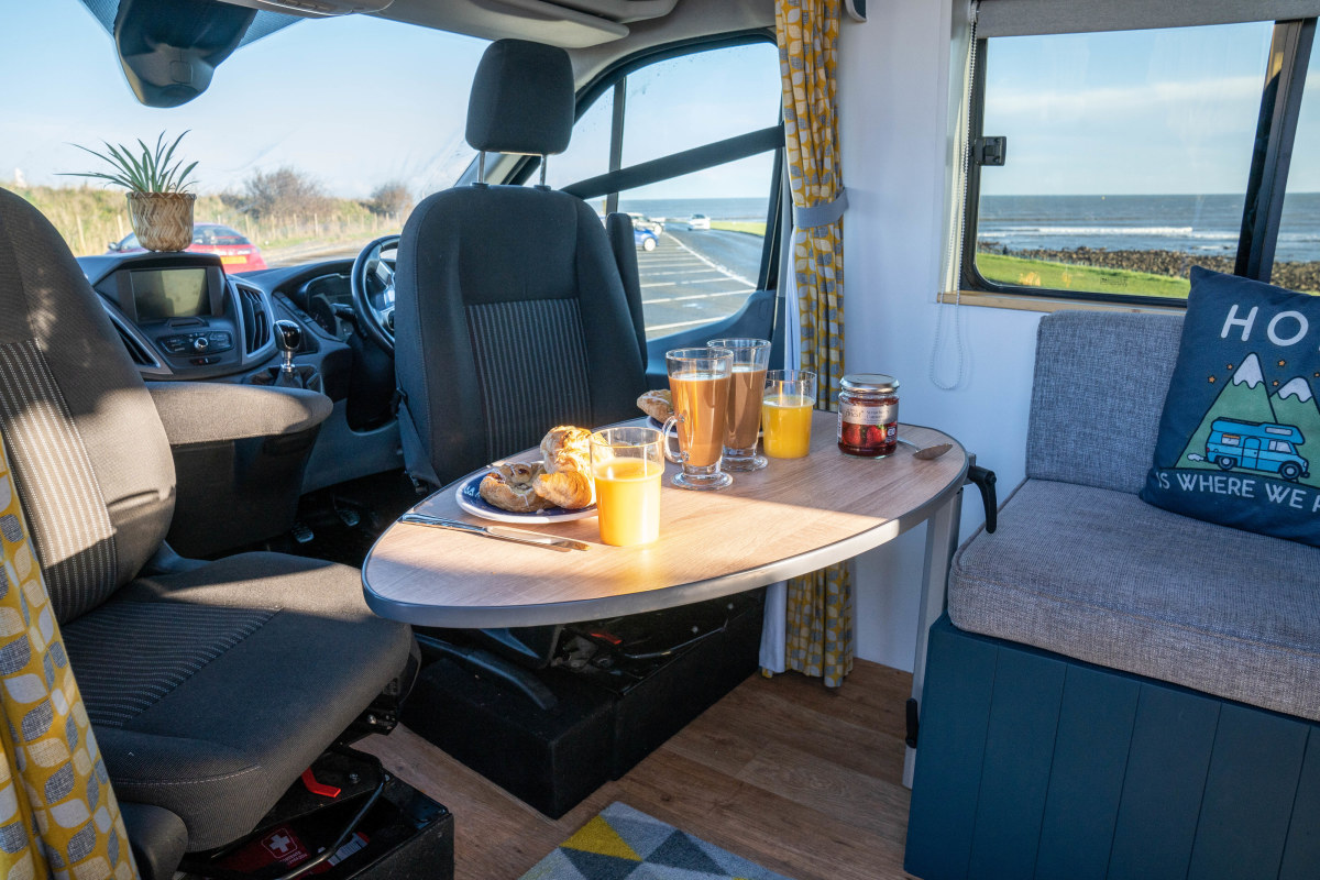 Django campervan for hire, York Quirky Campers