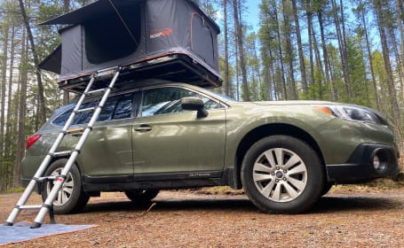 2017 Subaru Outback With Rooftop Tent (Glacier Airport Pickup/Drop-off)