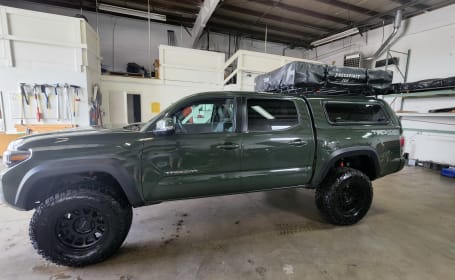 2021 Toyota Tacoma with FSR Rooftop Tent
