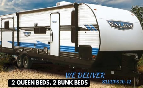2022 Forest River Salem Deliver Available, 2 Queen Beds