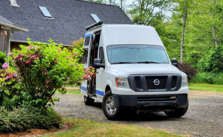 Bike ready & pet friendly, meet Envy the Nissan NV! A cozy adventure to-go.