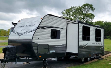 Awaiting Adventure 2019 Highland Ridge RV Open Range Conventional OT26BHS