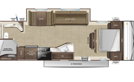 2022 Open Range -- LARGE living area with bunks