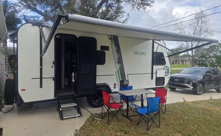 HAPPY CAMPER   2020 NOBO Light to tow, Sleeps 4, New Bed/Newly Upholstered